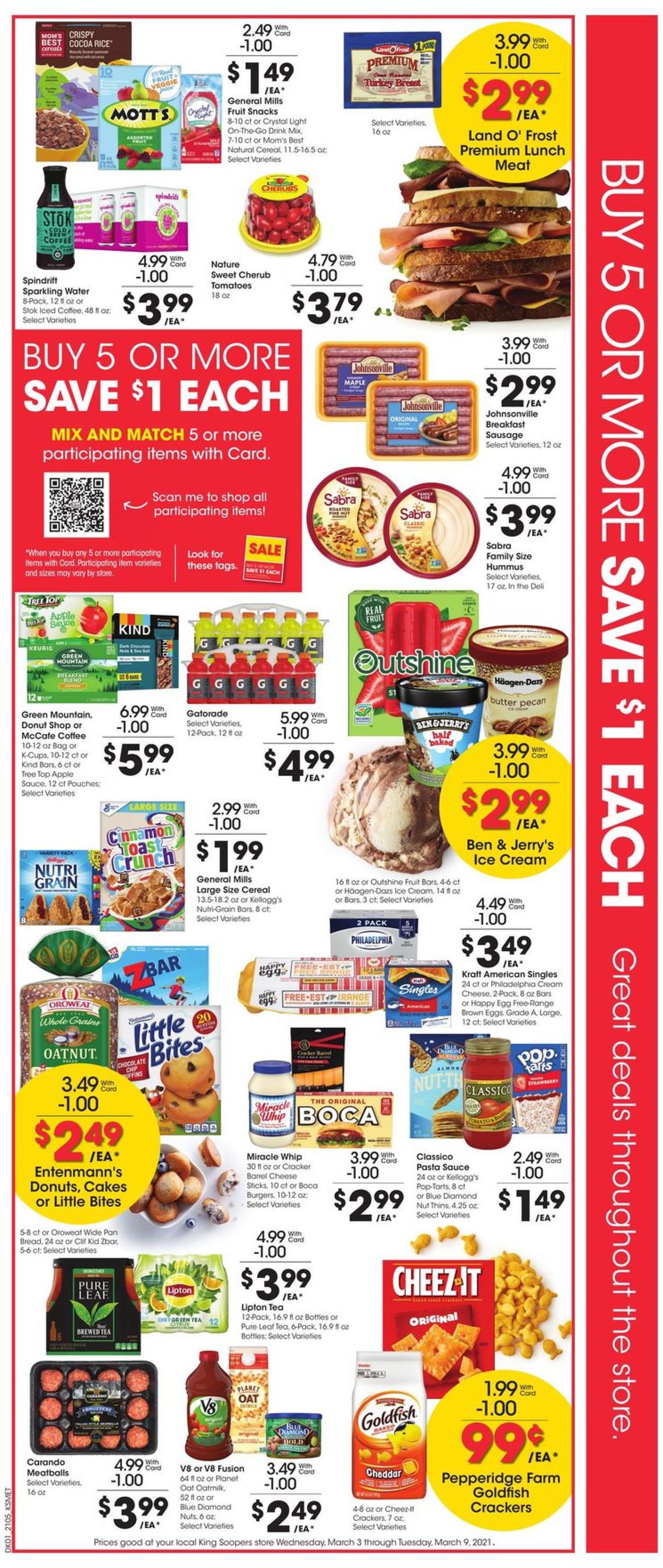 King Soopers Ad from 03/03/2021
