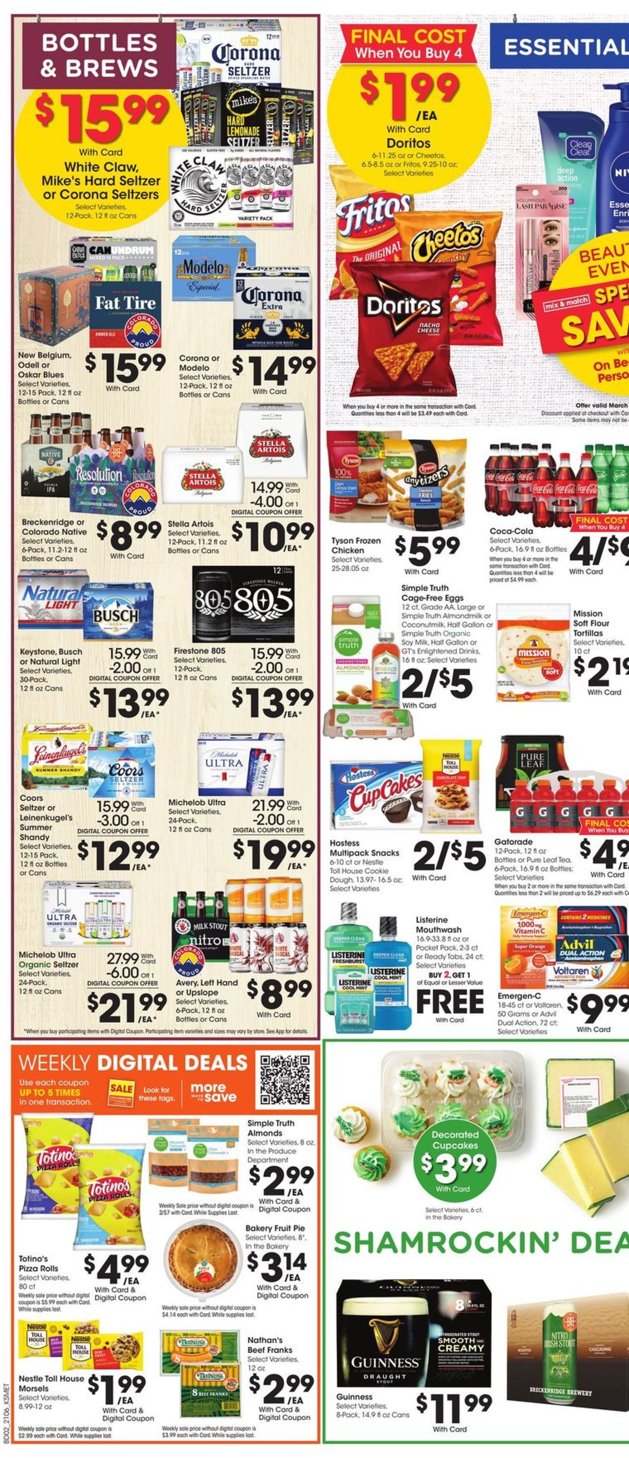 King Soopers Ad from 03/10/2021