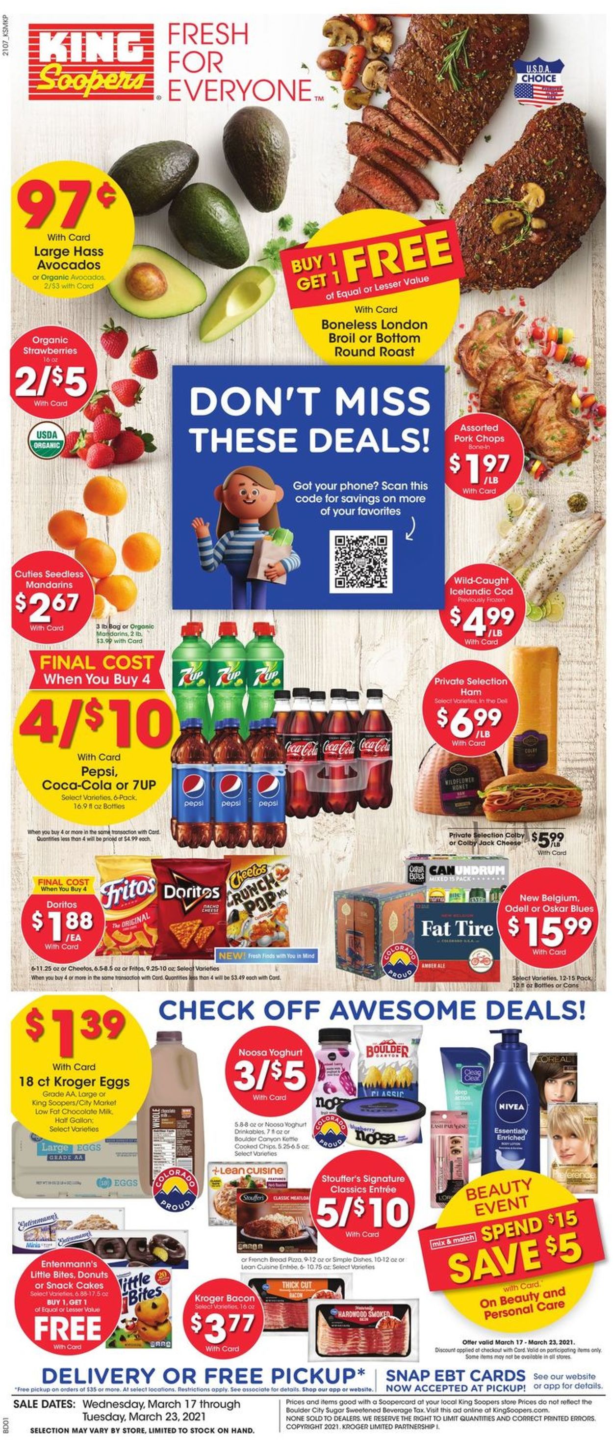 King Soopers Ad from 03/17/2021
