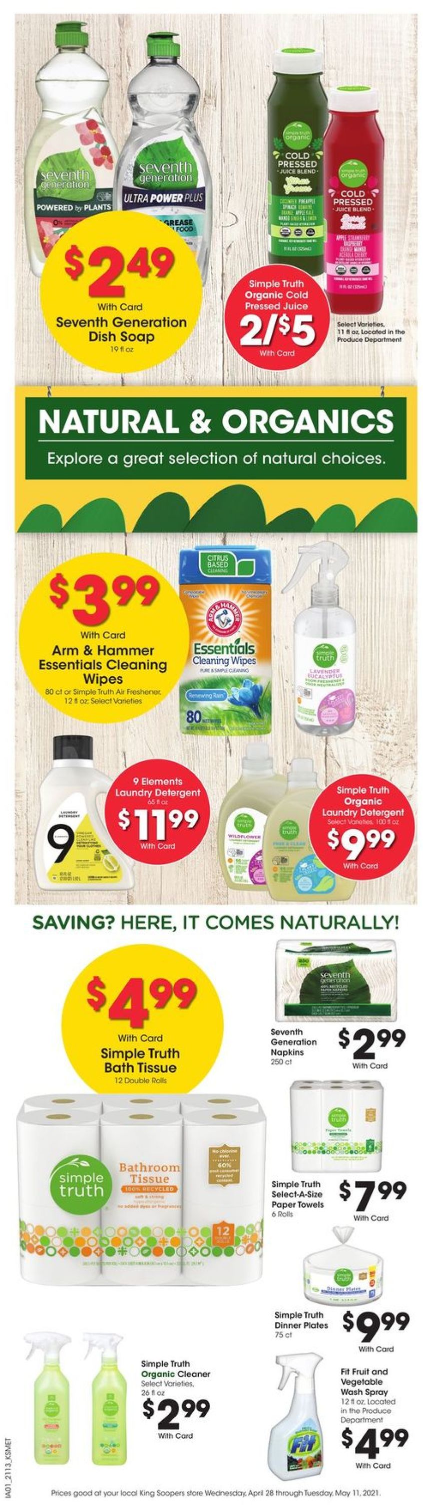 King Soopers Ad from 04/28/2021