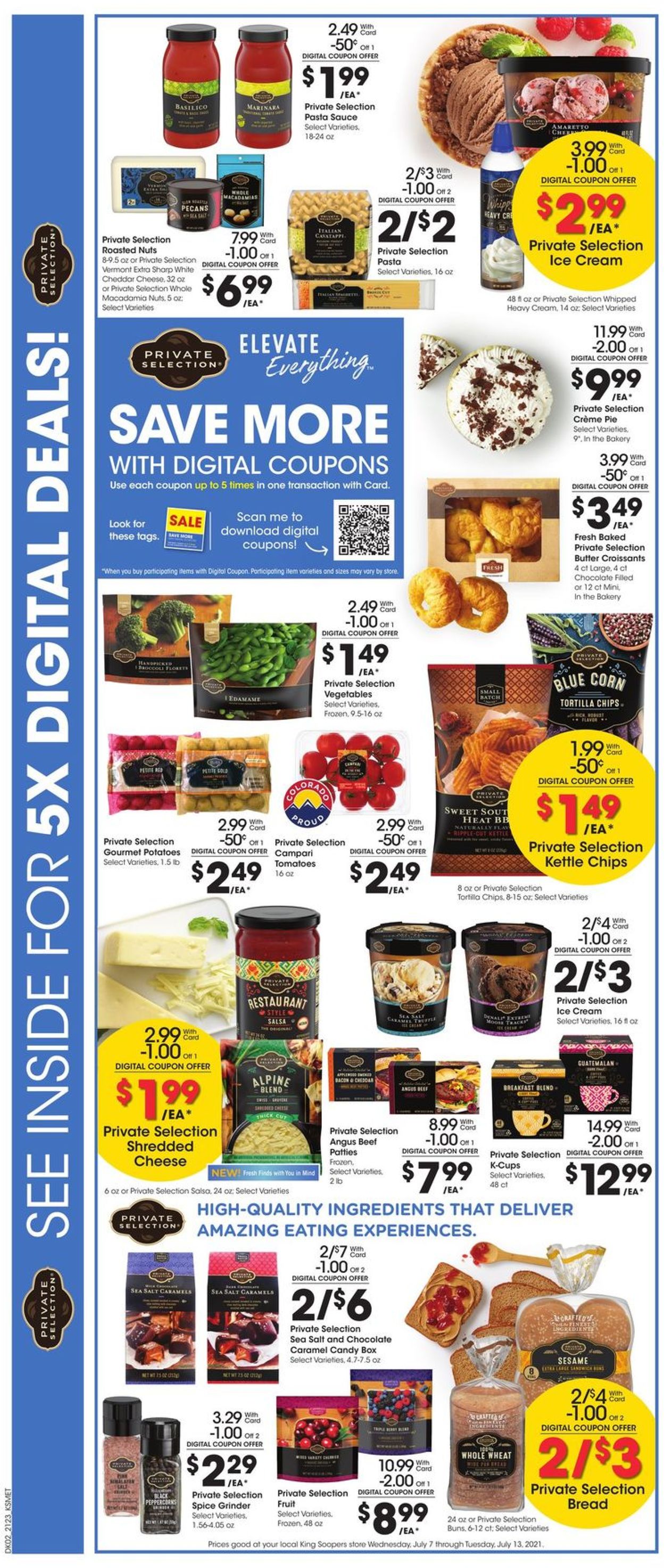 King Soopers Ad from 07/07/2021