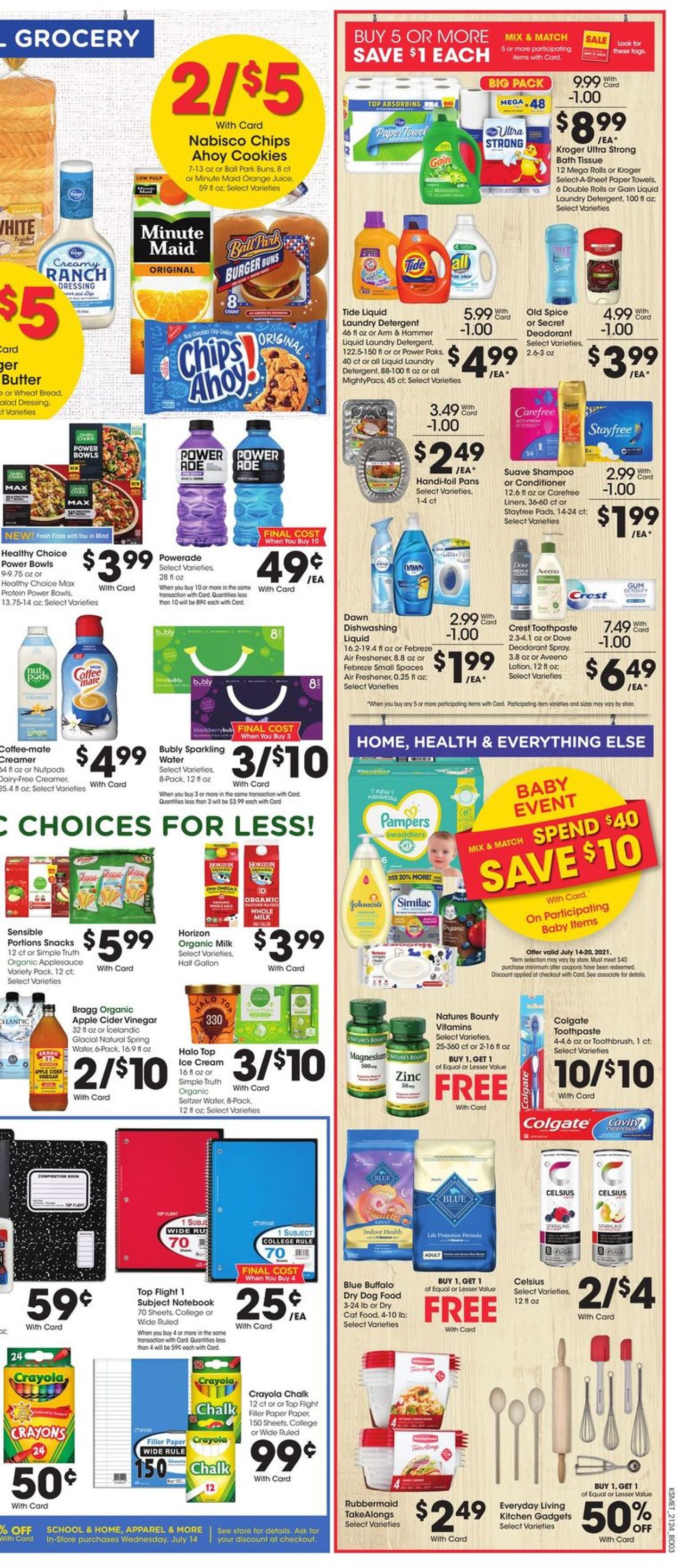 King Soopers Ad from 07/14/2021