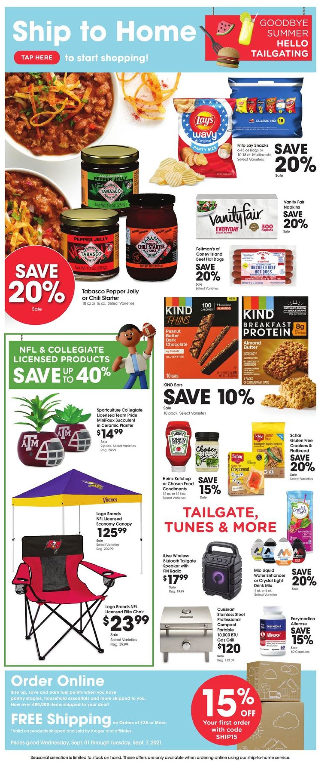 King Soopers Ad from 09/01/2021