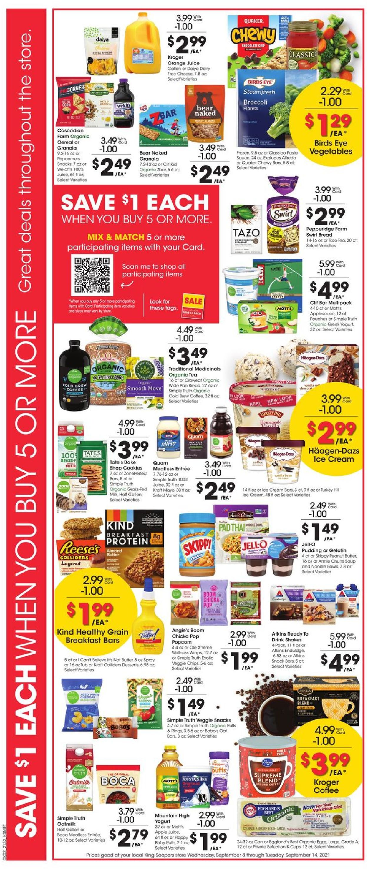 King Soopers Ad from 09/08/2021