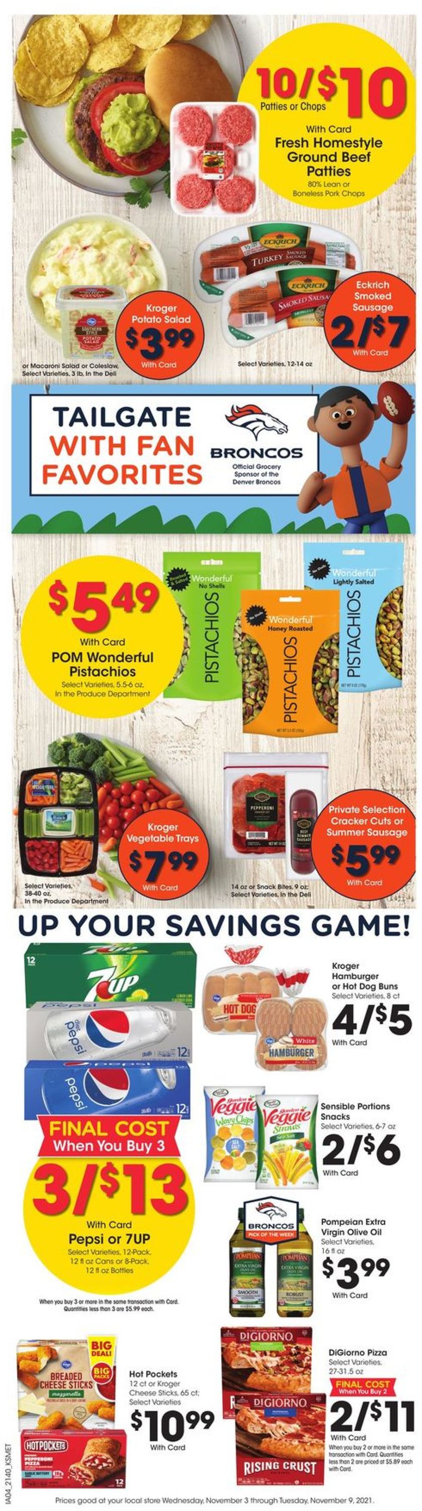 King Soopers Ad from 11/03/2021