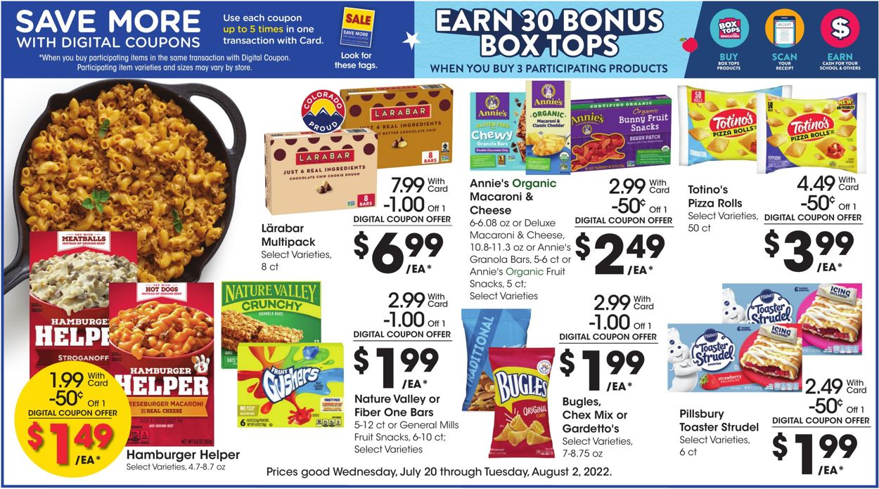 King Soopers Ad from 07/20/2022