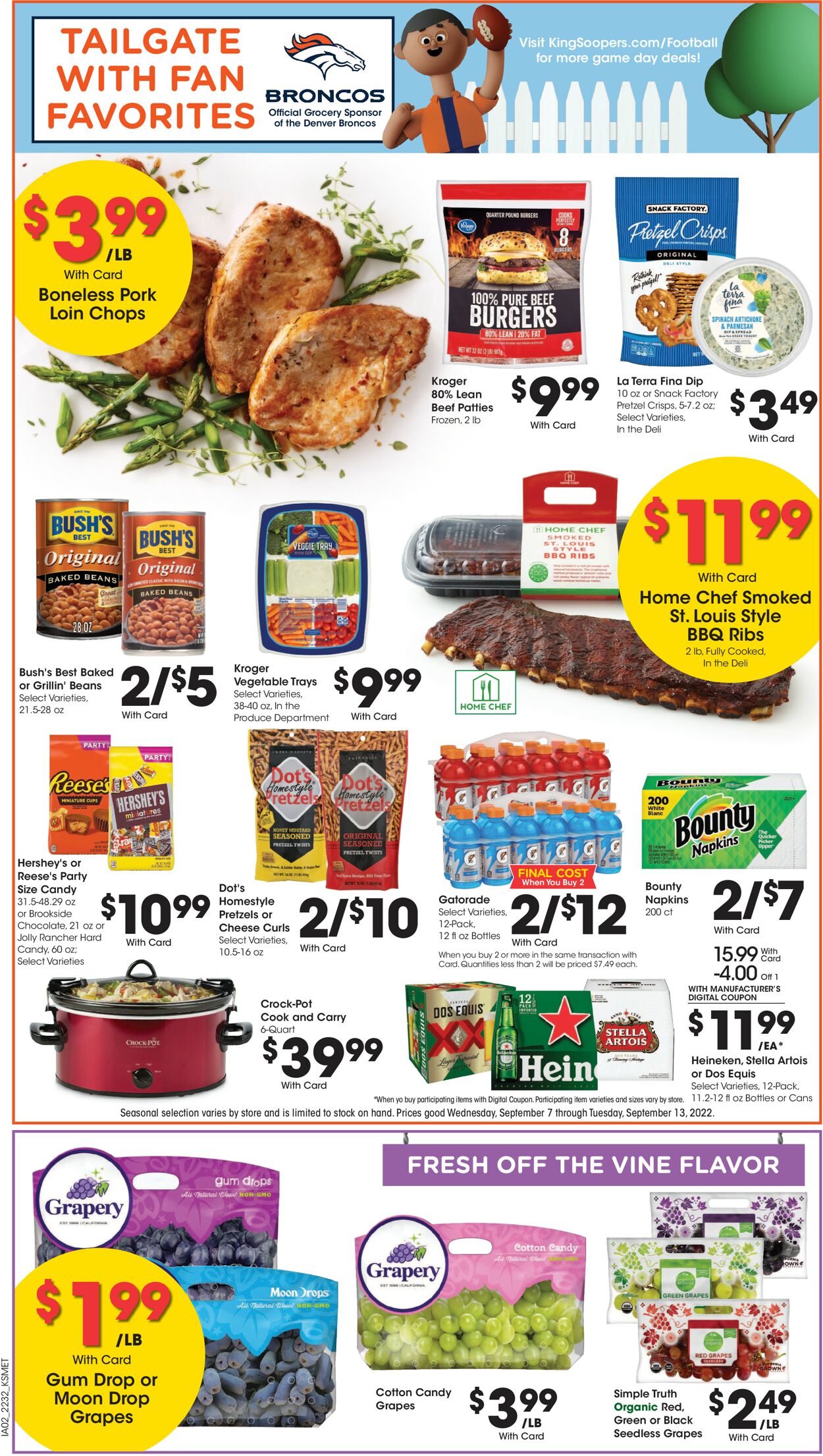 King Soopers Ad from 09/07/2022