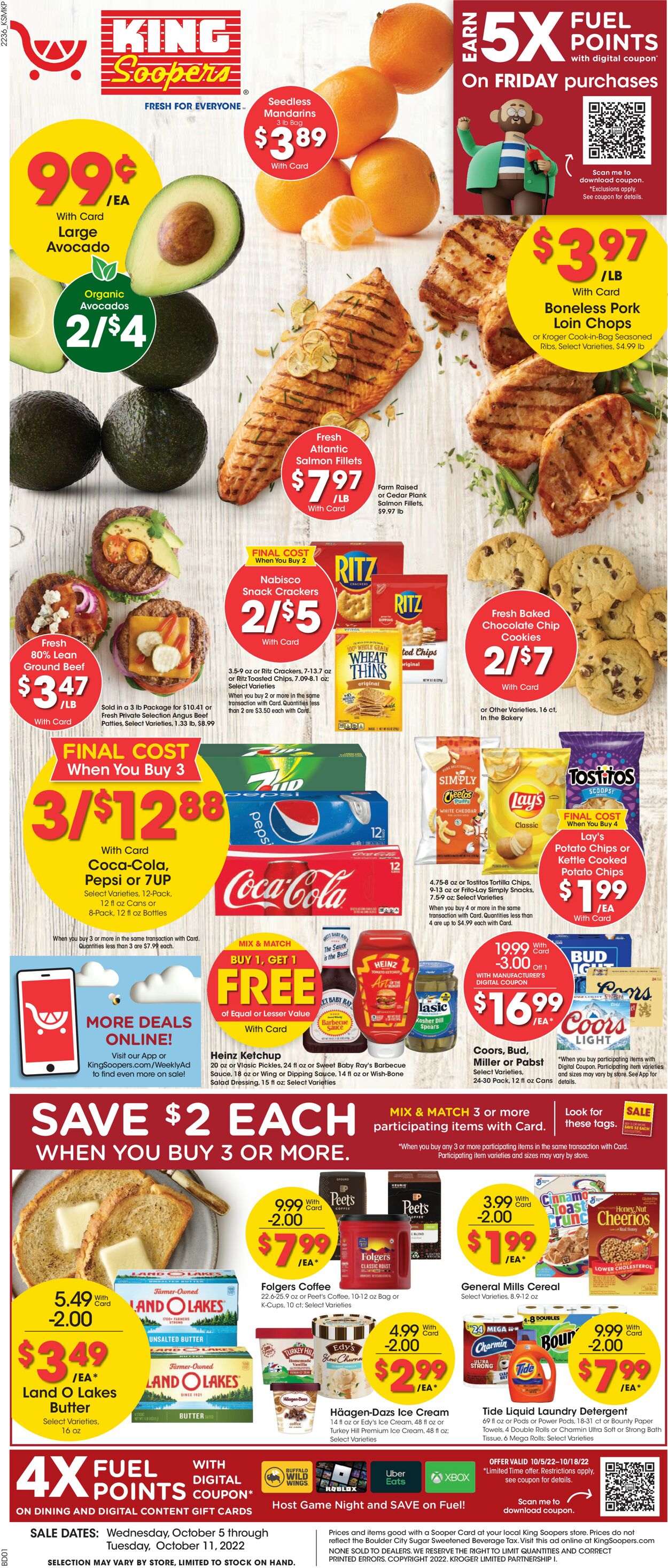 King Soopers Ad from 10/05/2022