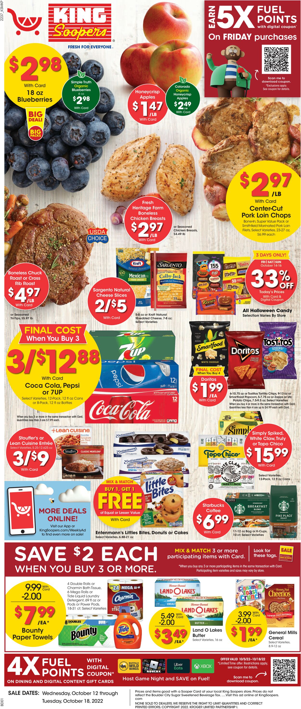 King Soopers Ad from 10/12/2022
