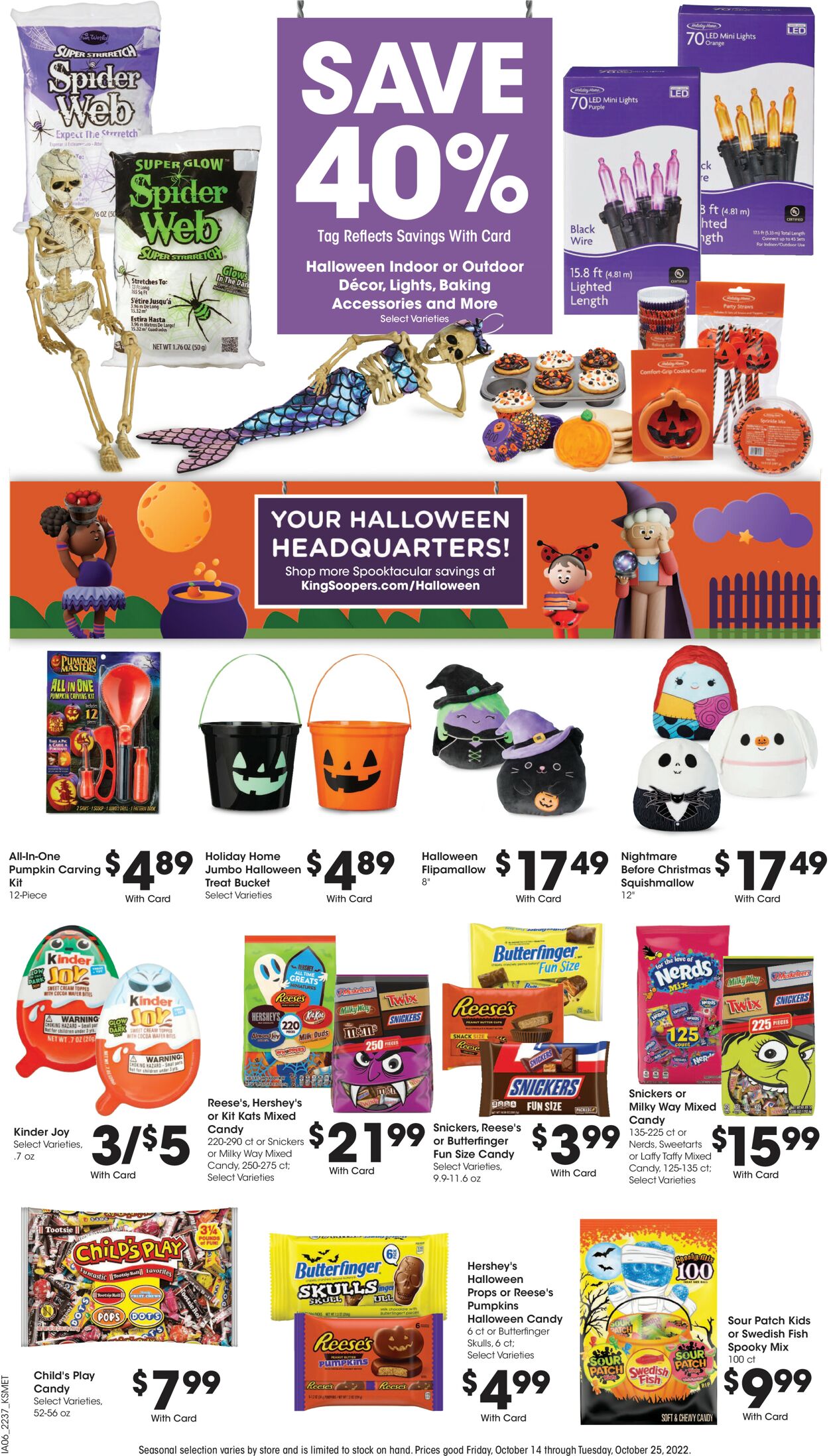 King Soopers Ad from 10/19/2022