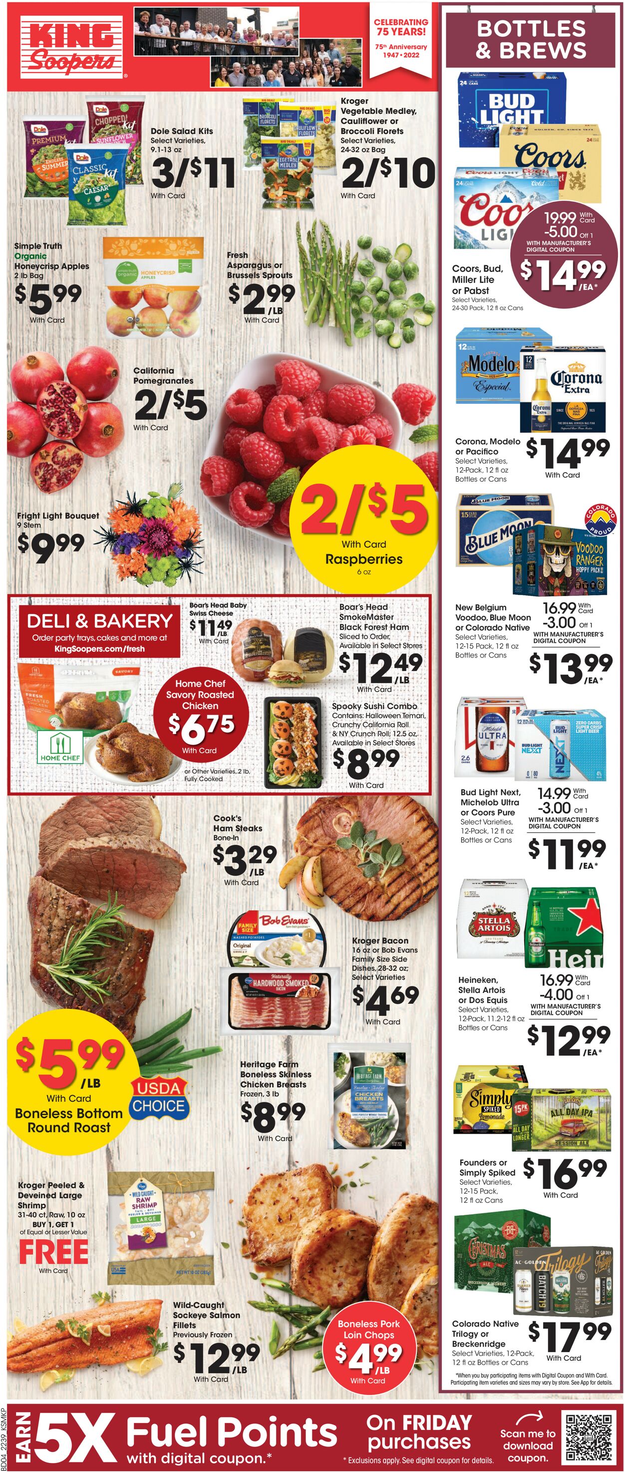 King Soopers Ad from 10/26/2022