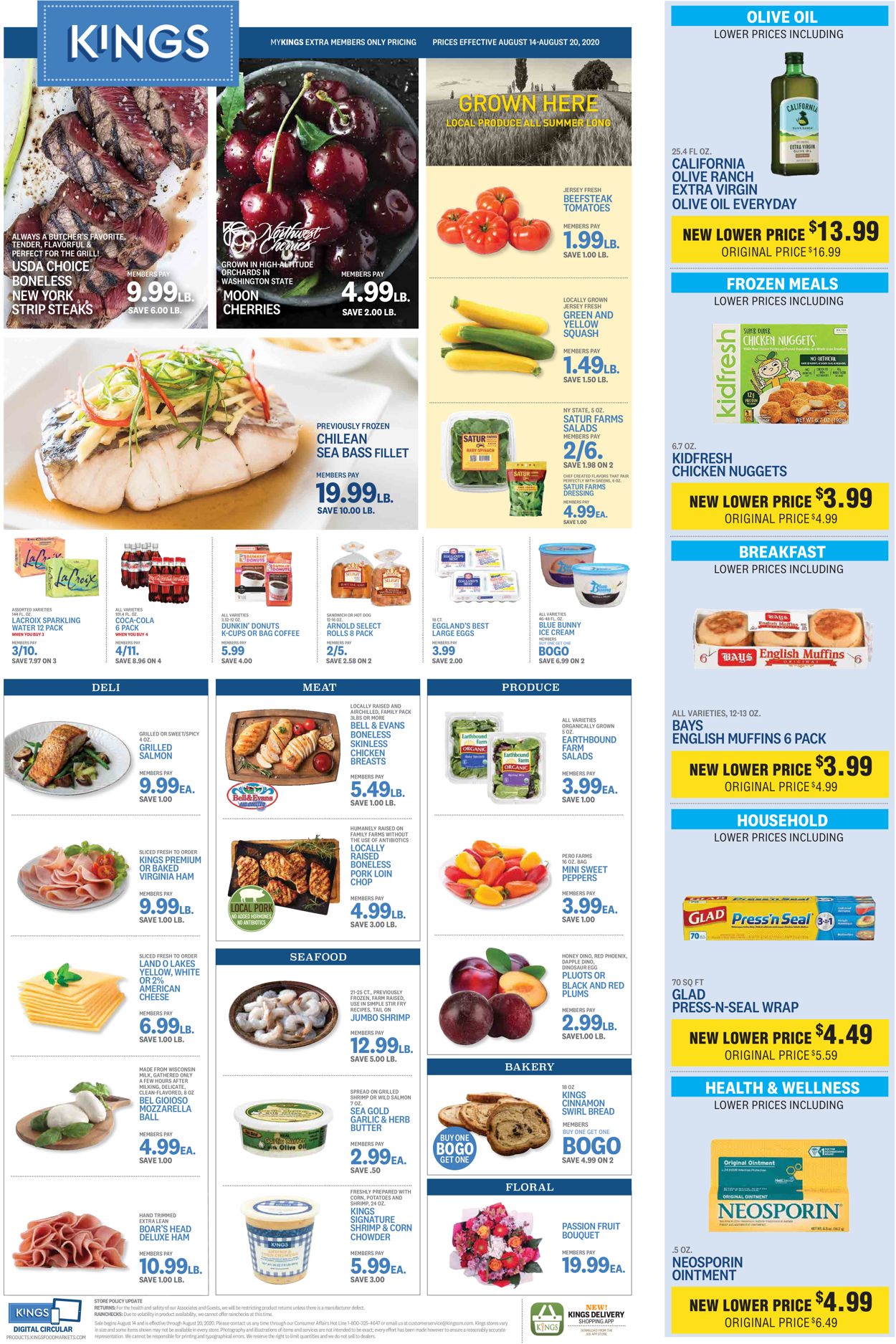 Kings Food Markets Ad from 08/14/2020