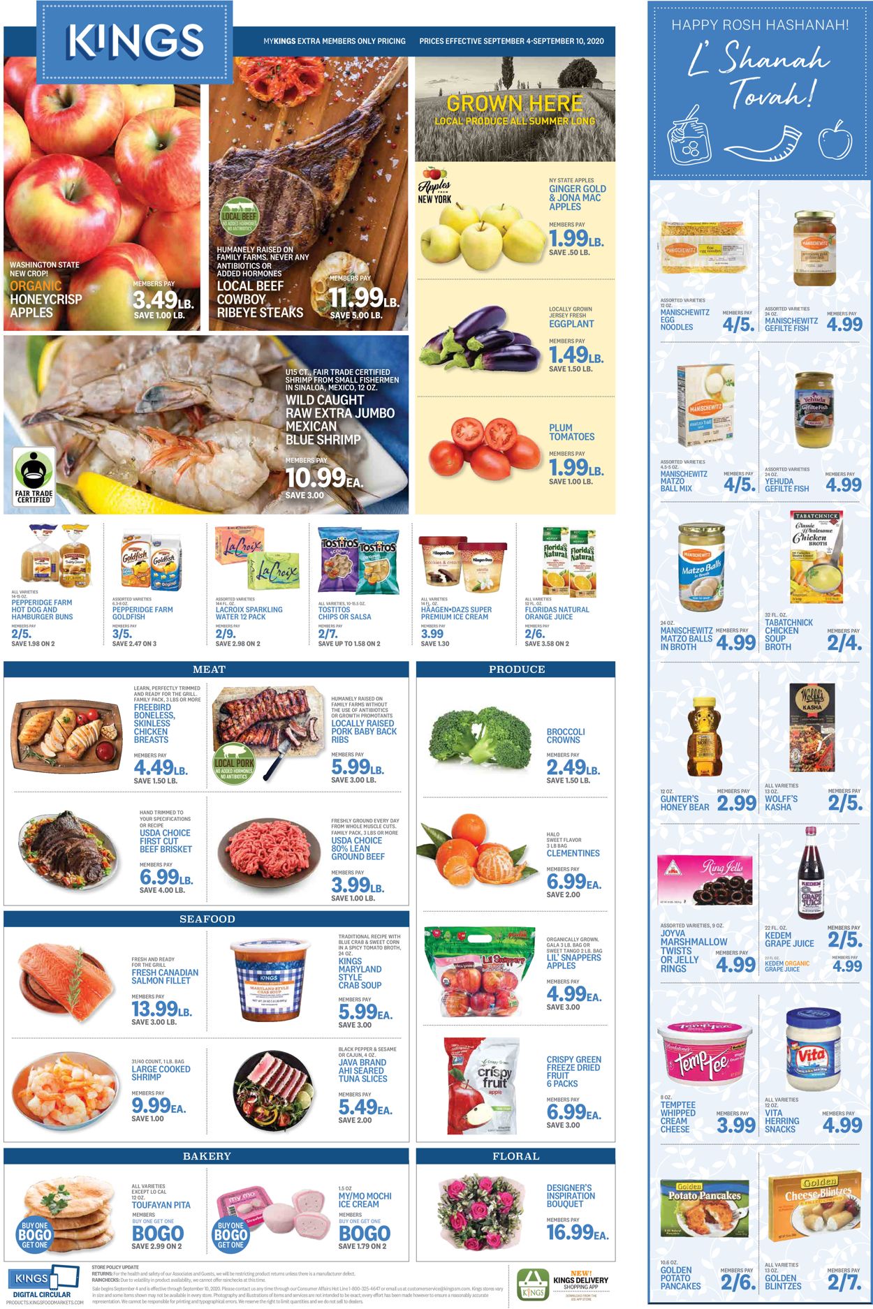 Kings Food Markets Ad from 09/04/2020