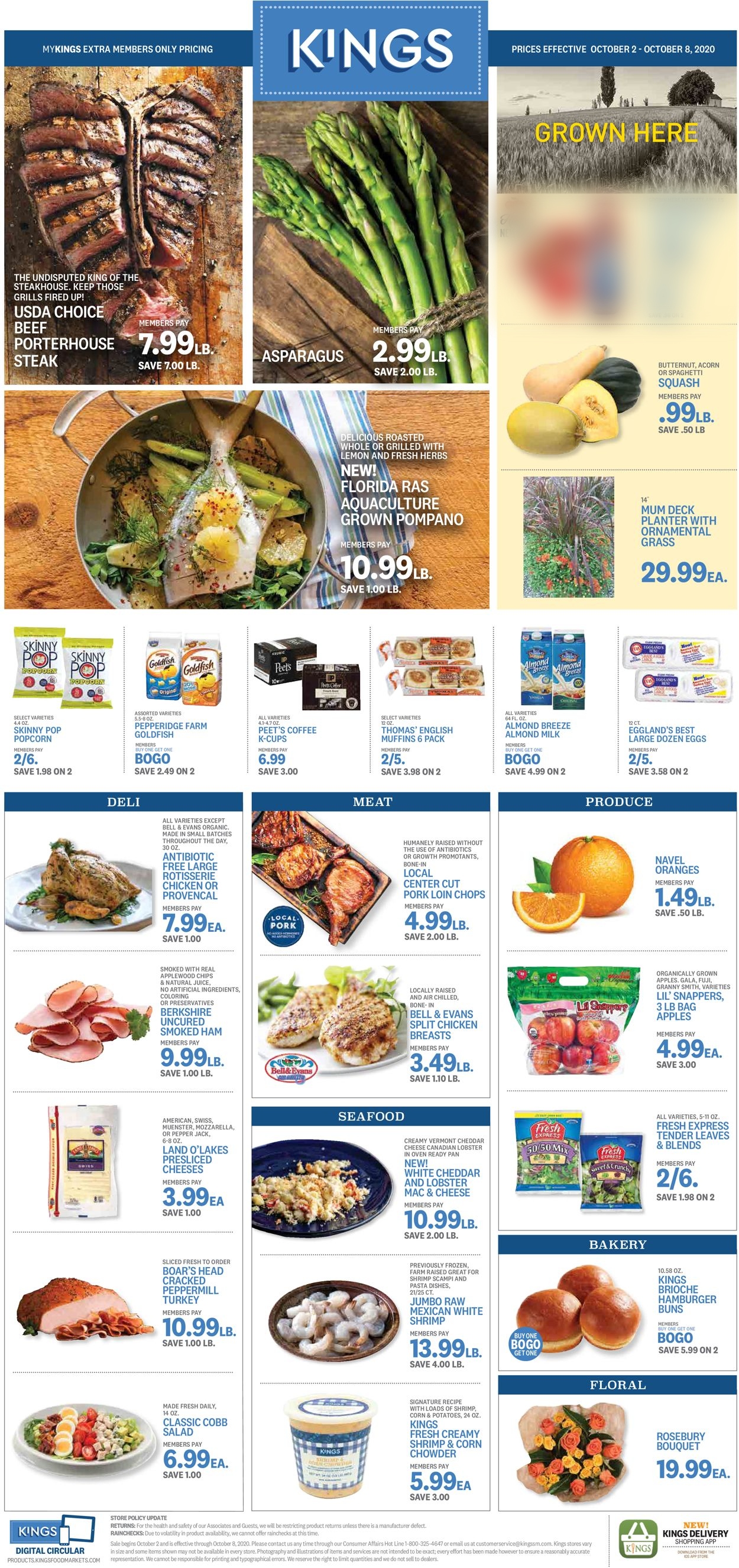 Kings Food Markets Ad from 10/02/2020