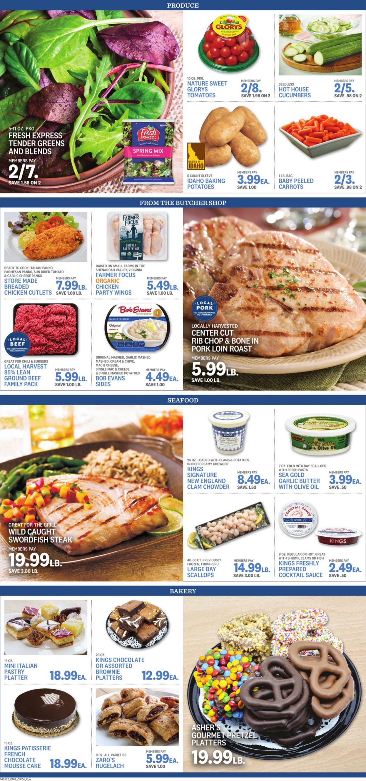Kings Food Markets Ad from 04/01/2022