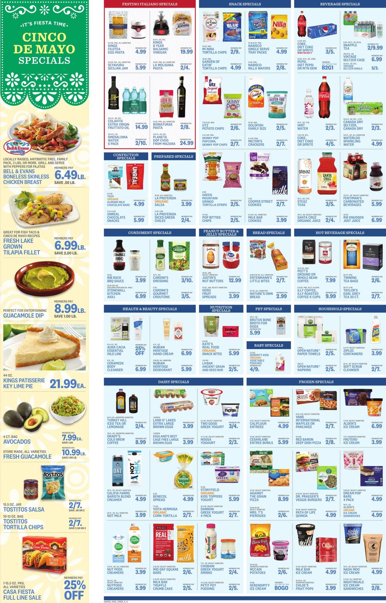 Kings Food Markets Ad from 04/29/2022