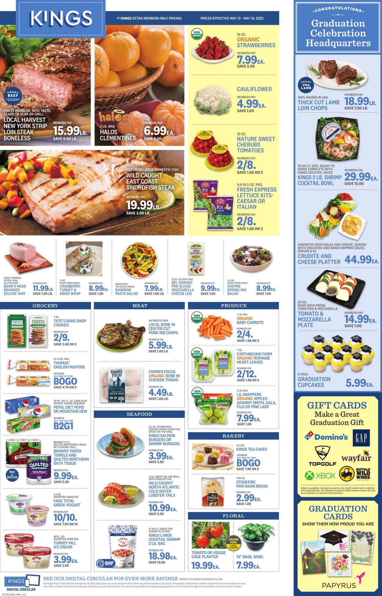 Kings Food Markets Ad from 05/13/2022
