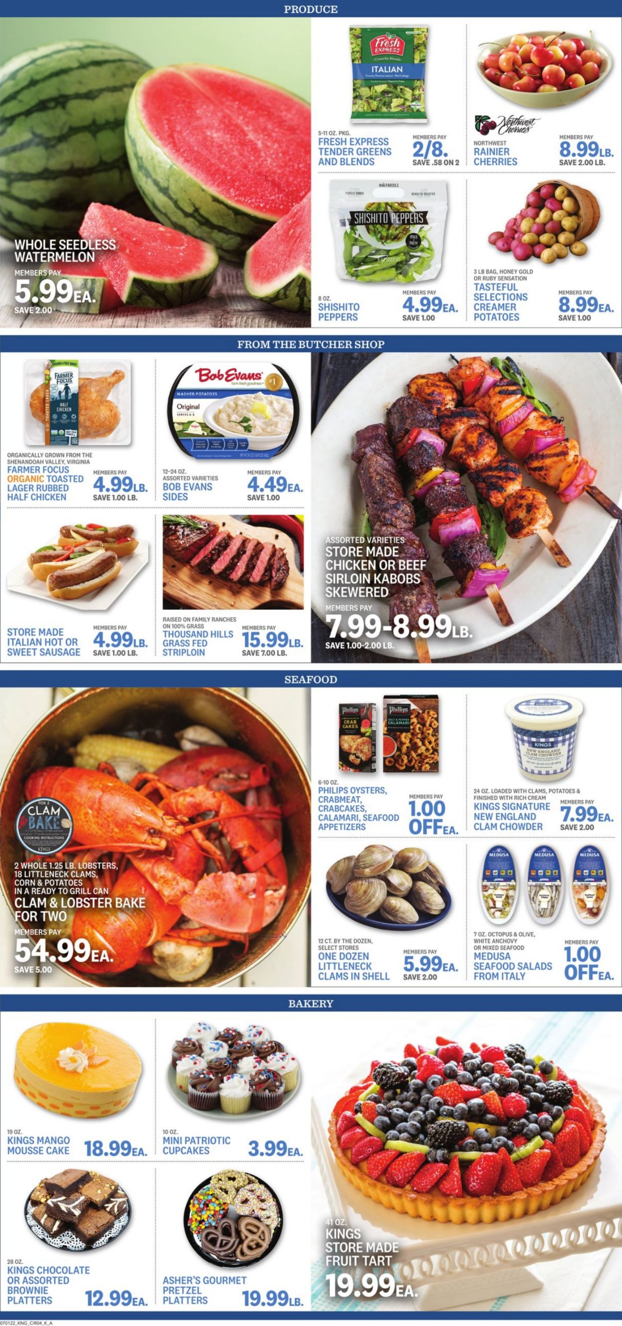 Kings Food Markets Ad from 07/01/2022