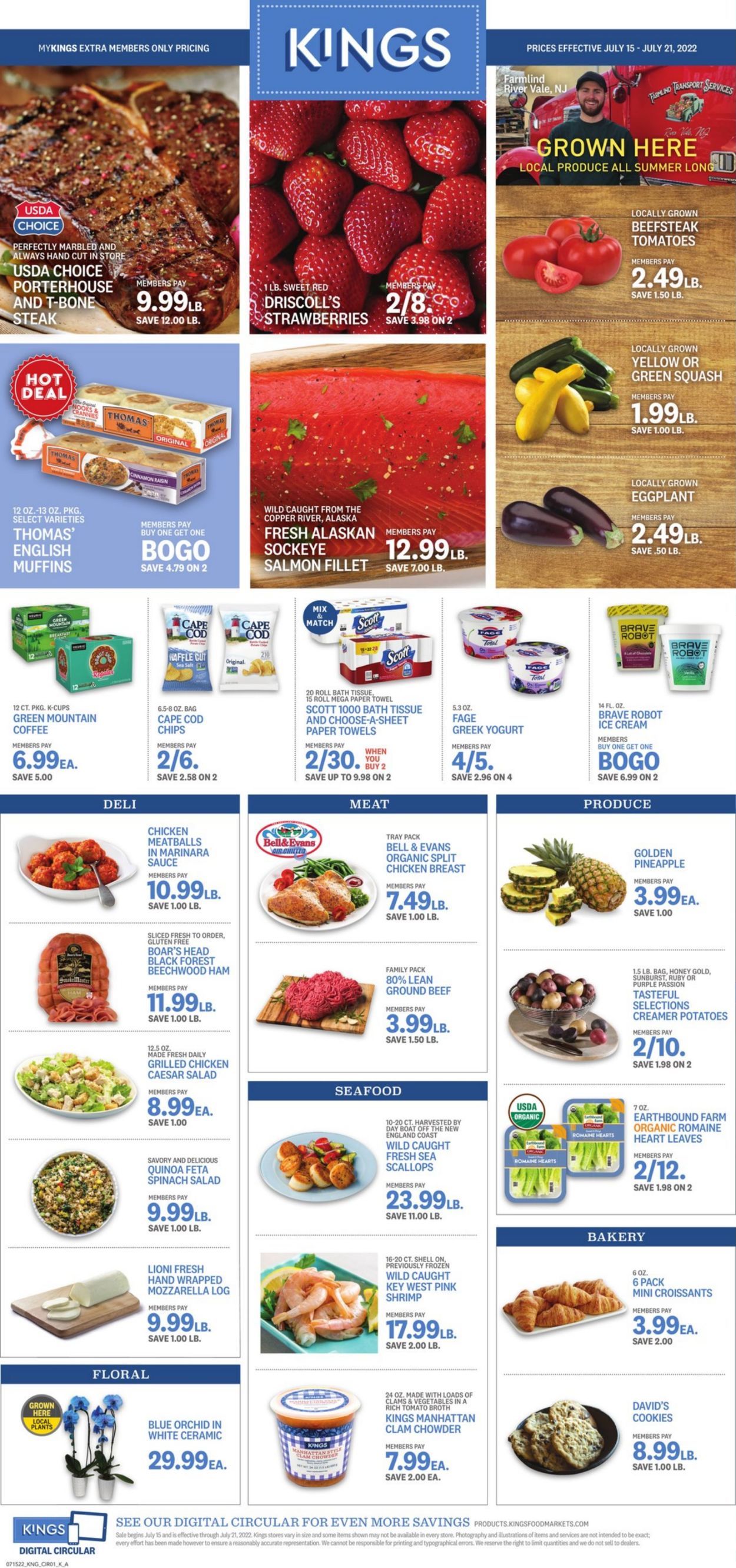 Kings Food Markets Ad from 07/15/2022