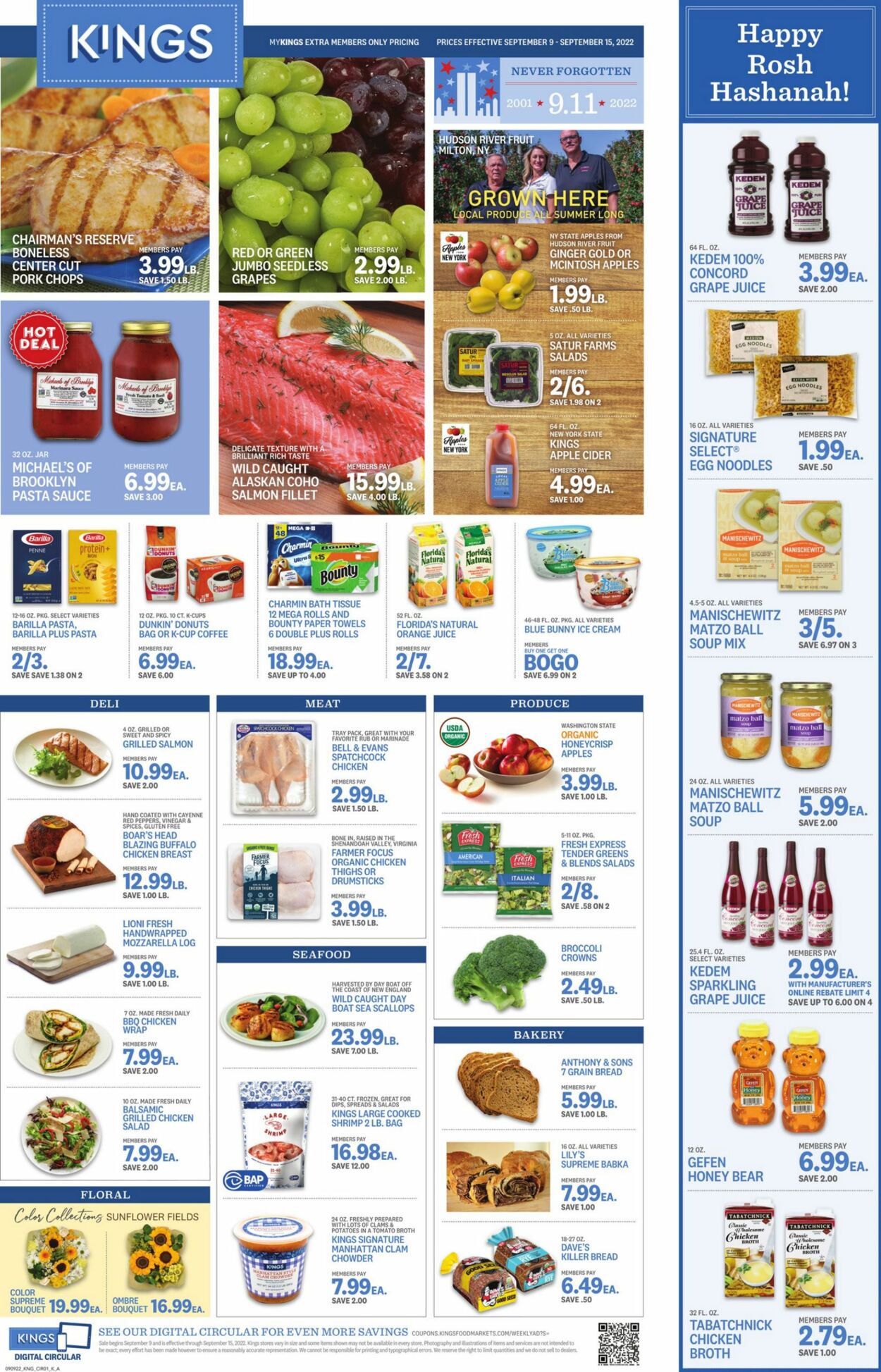 Kings Food Markets Ad from 09/09/2022