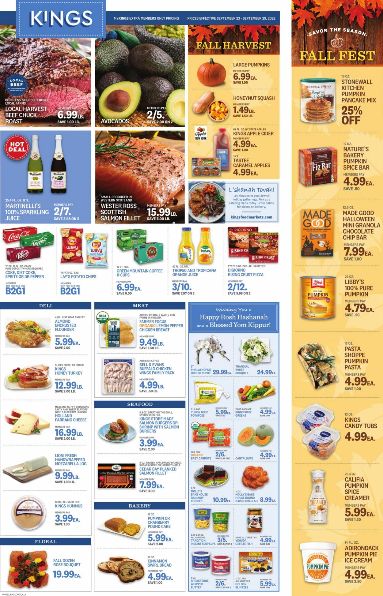 Kings Food Markets Ad from 09/23/2022