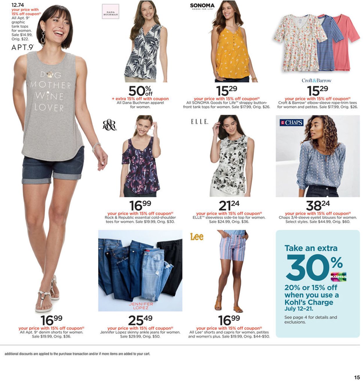 Kohl's Ad from 07/12/2019
