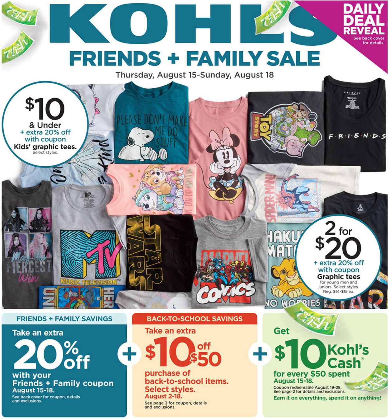 Kohl's Ad from 08/15/2019