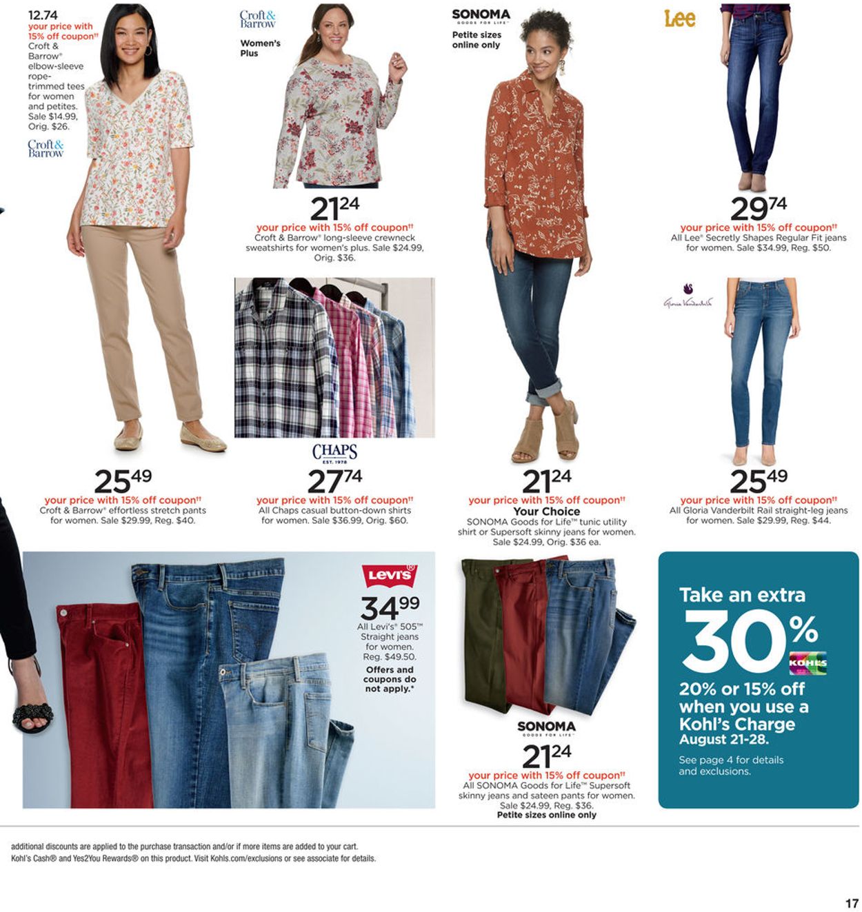 Kohl's Ad from 08/21/2019