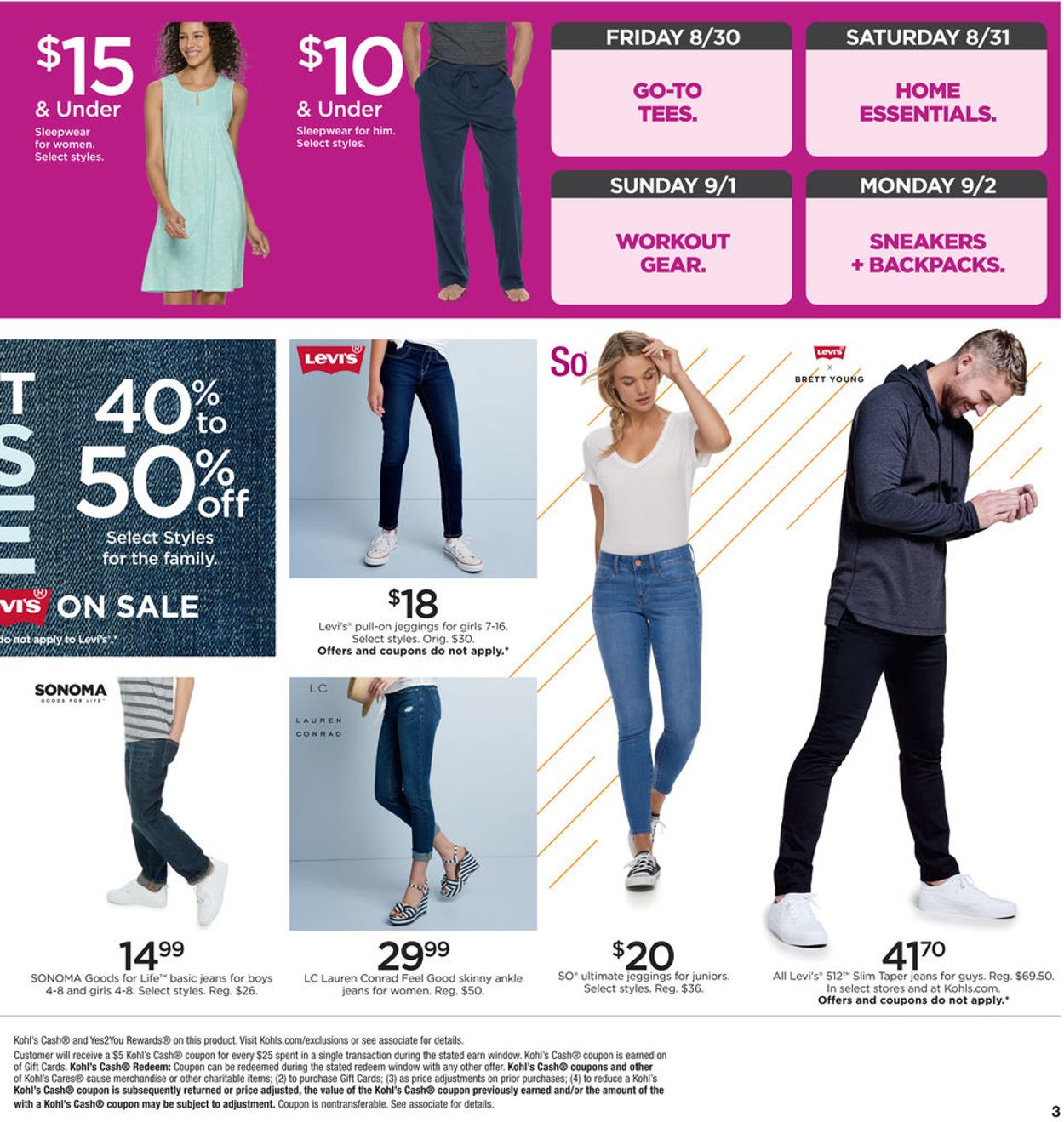 Kohl's Ad from 08/29/2019