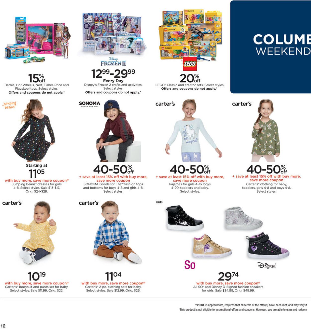 Kohl's Ad from 10/10/2019