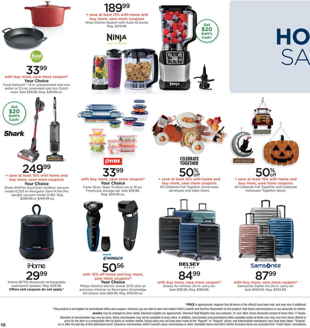 Kohl's Ad from 10/18/2019