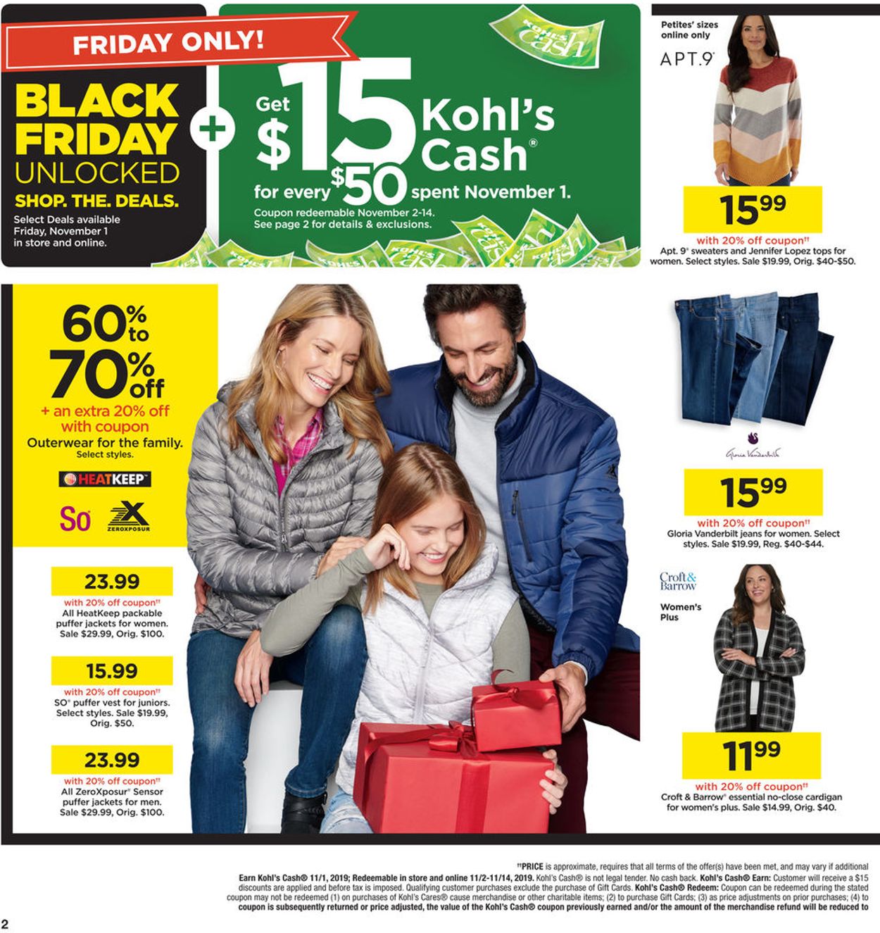 Kohl's Ad from 11/01/2019