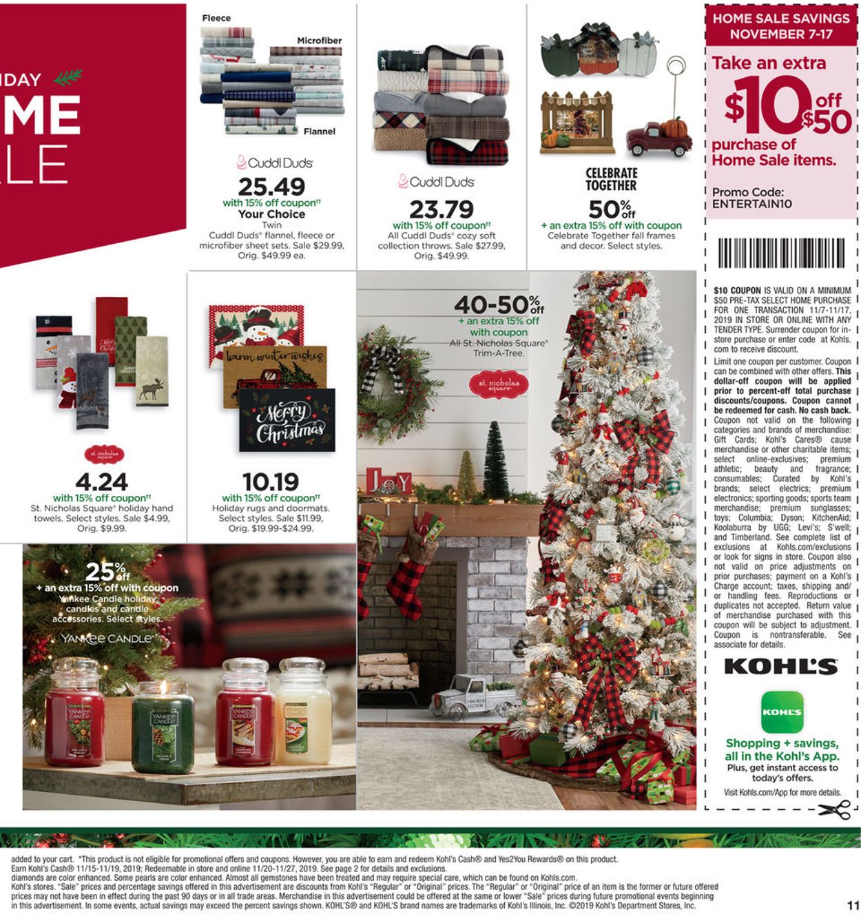 Kohl's Ad from 11/15/2019