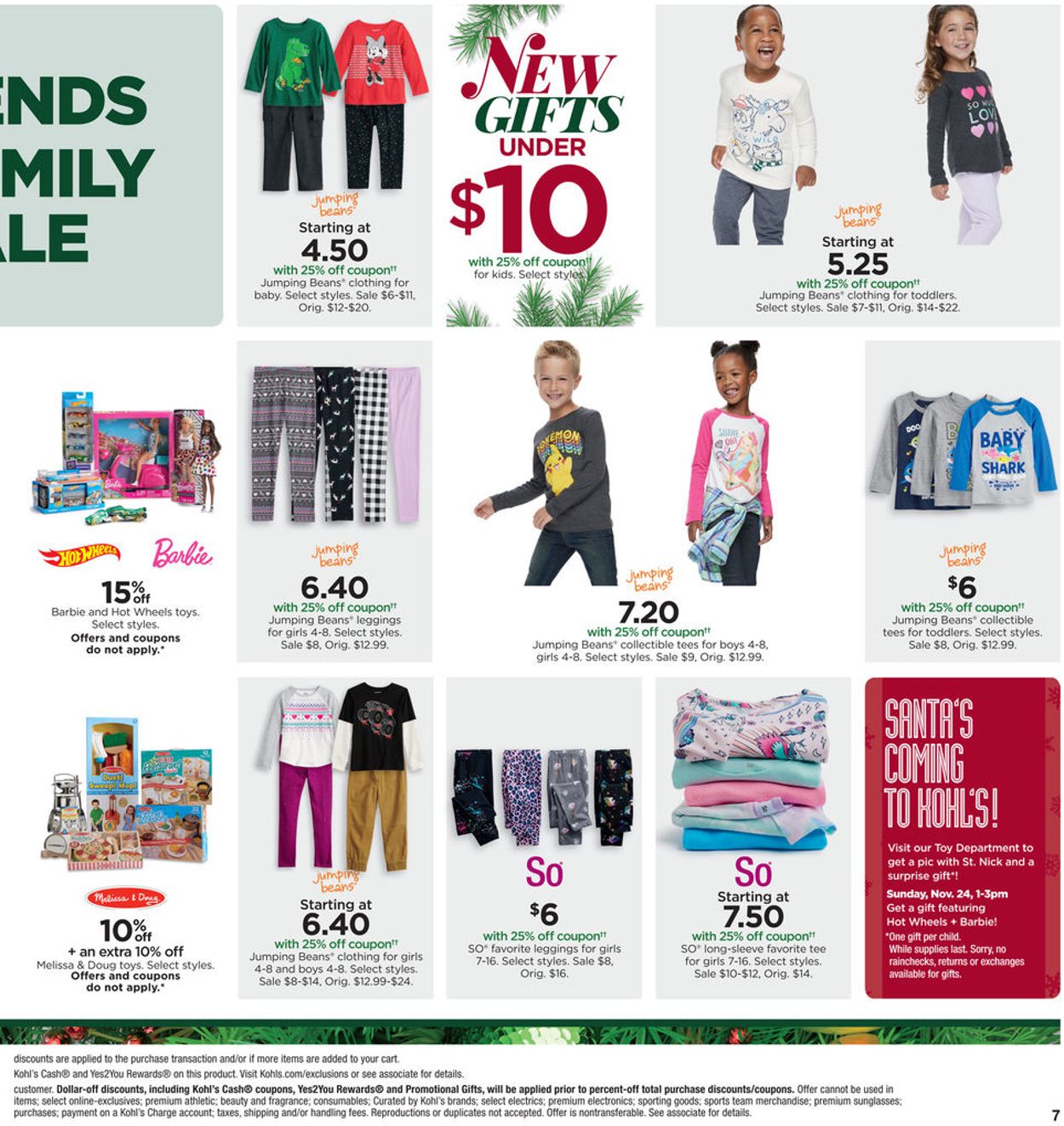 Kohl's Ad from 11/20/2019