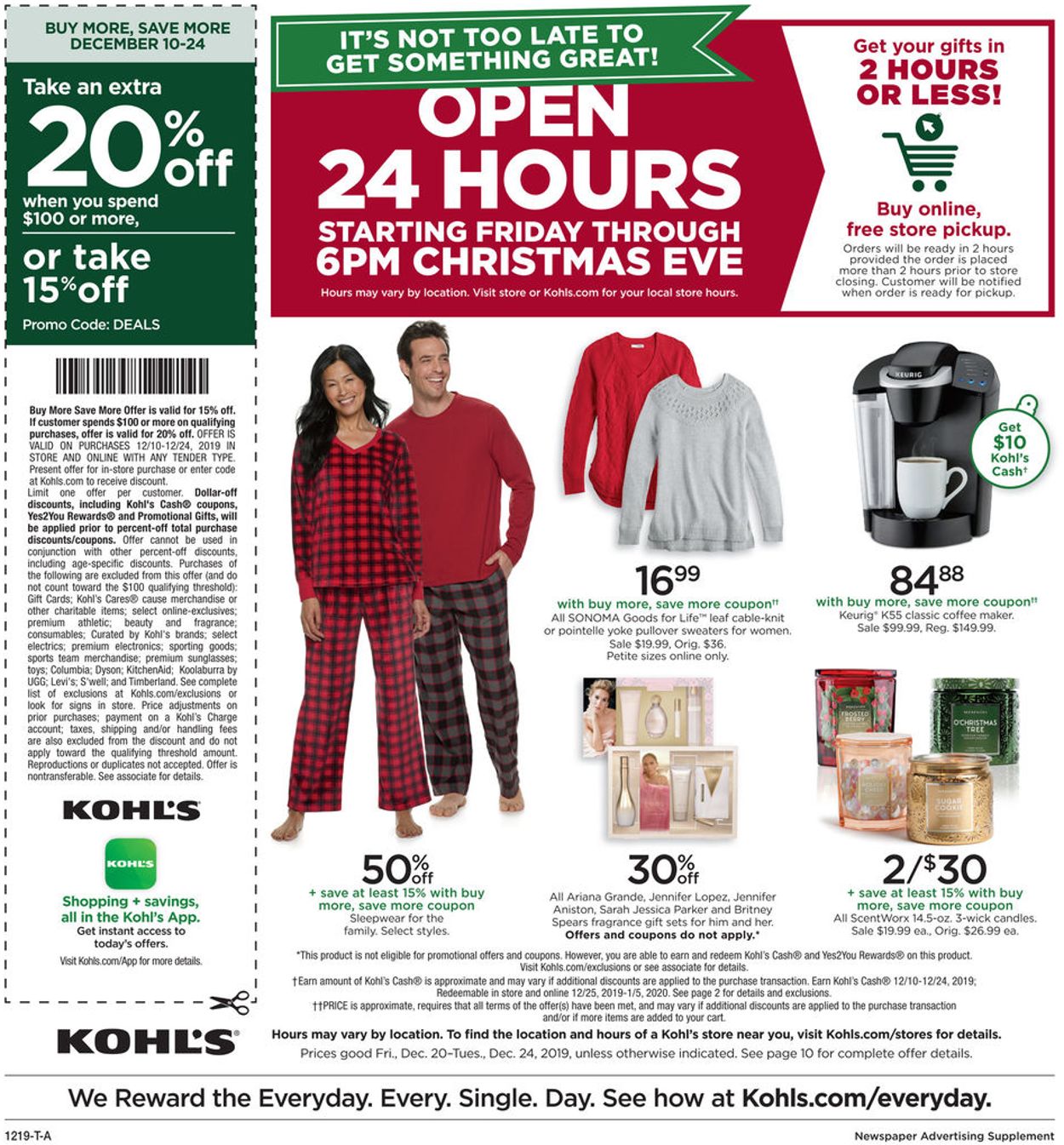 Kohl's Ad from 12/20/2019