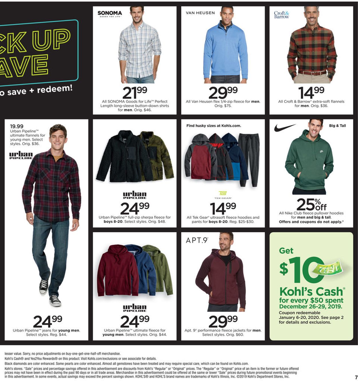 Kohl's Ad from 12/26/2019