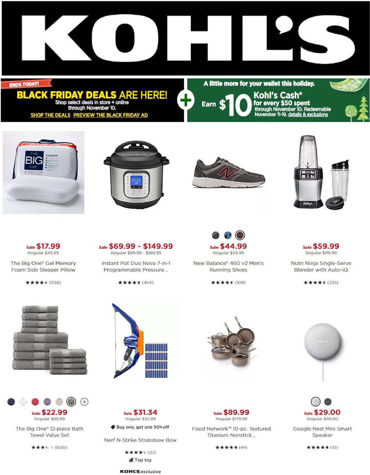 Kohl's Ad from 11/10/2020