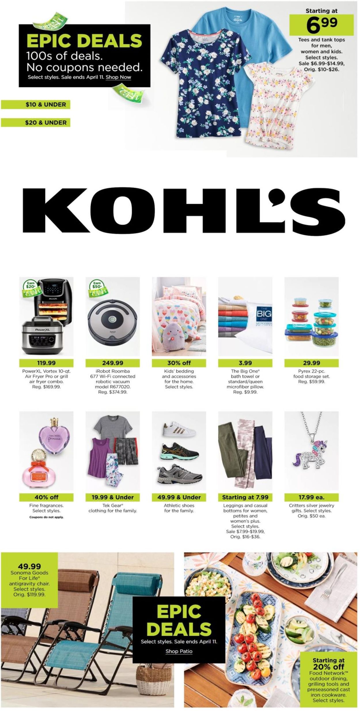 Kohl's Ad from 04/08/2021