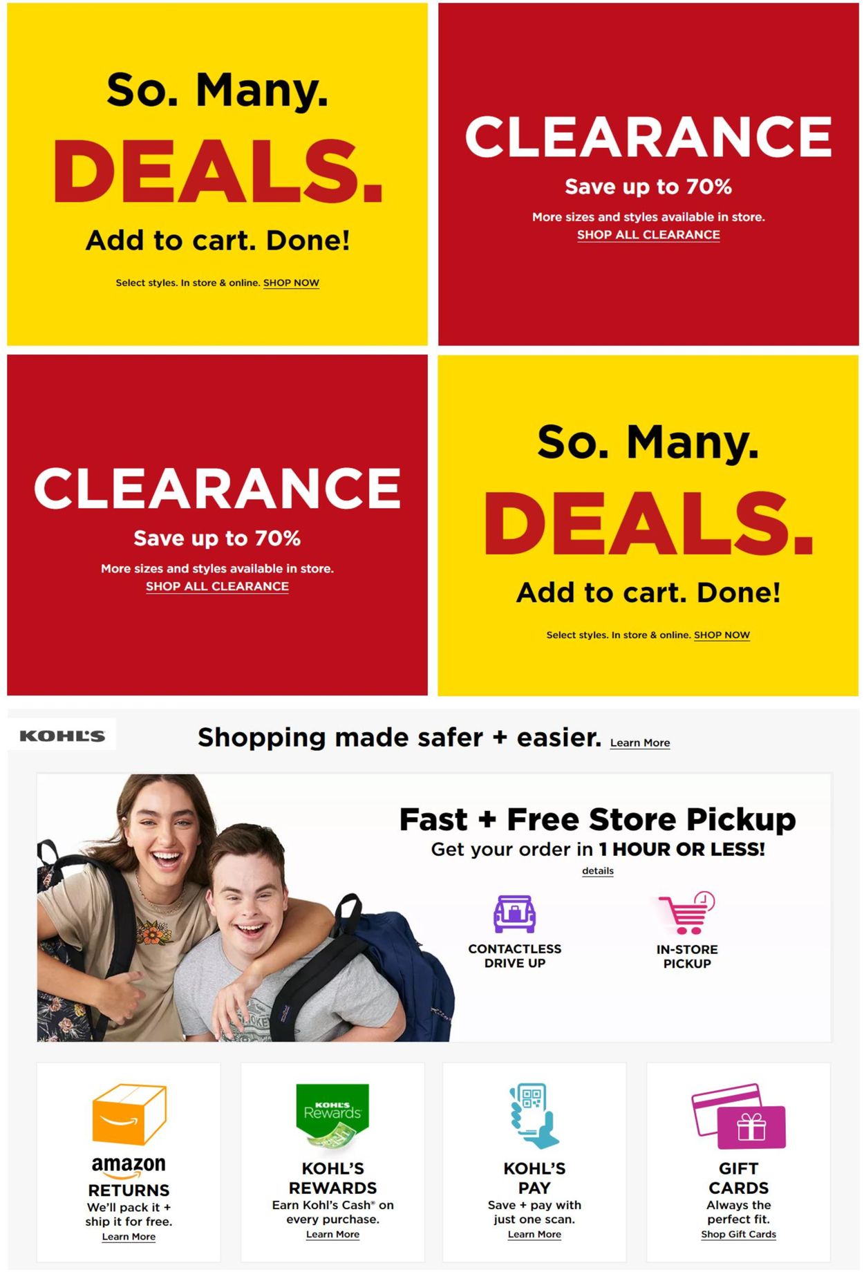 Kohl's Ad from 07/16/2021