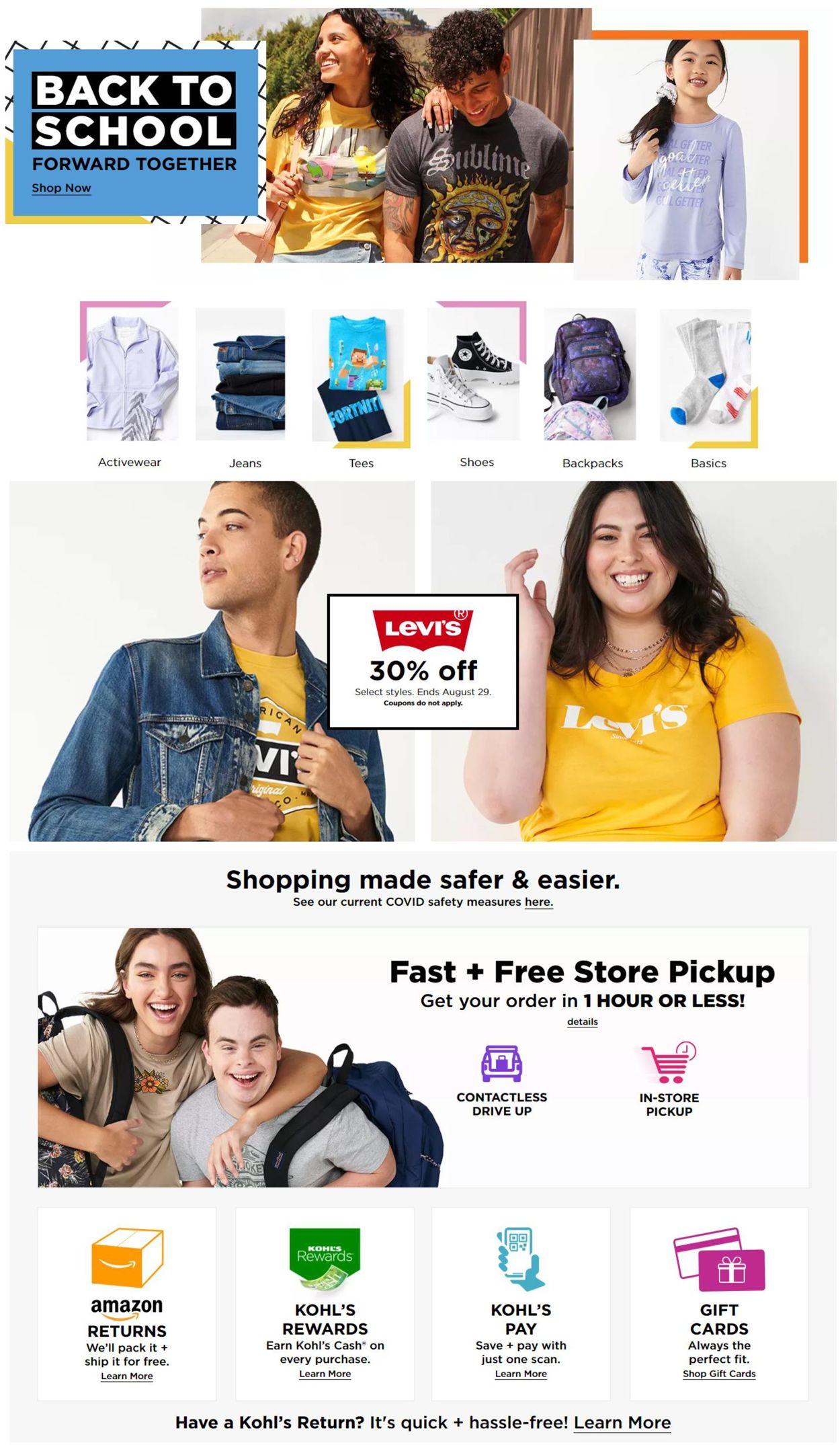 Kohl's Ad from 08/20/2021