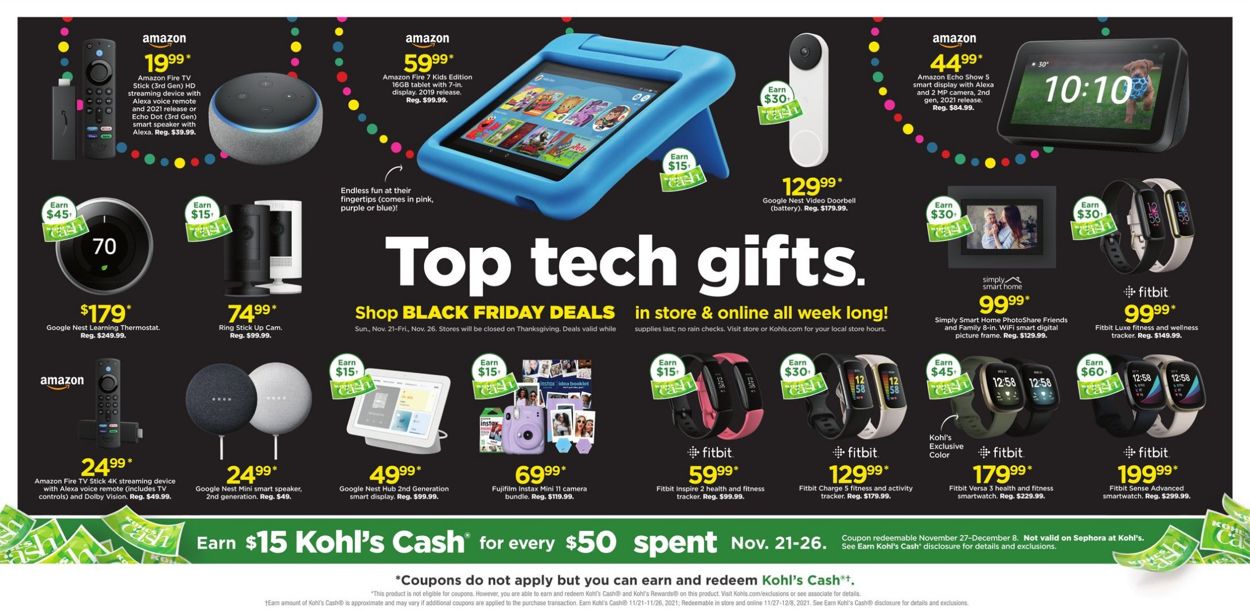 Kohl's Ad from 11/21/2021
