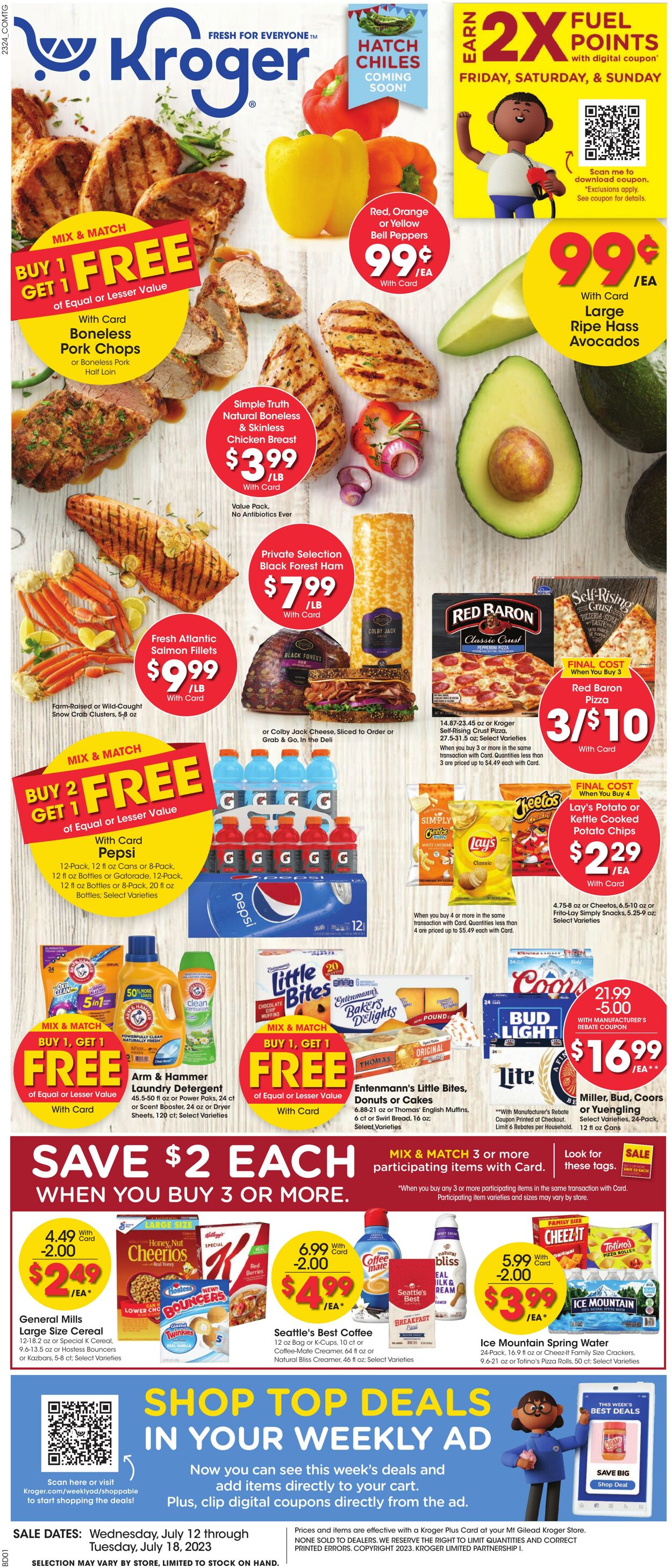 Kroger Ad from 07/12/2023
