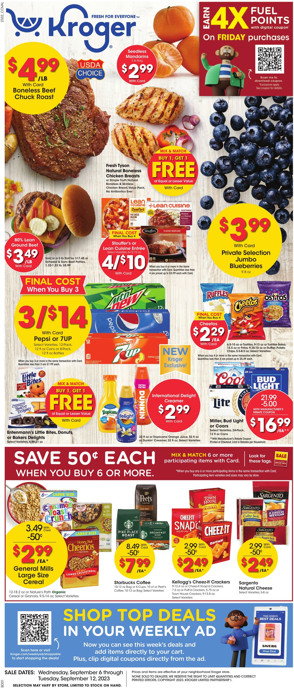 Kroger Ad from 09/06/2023