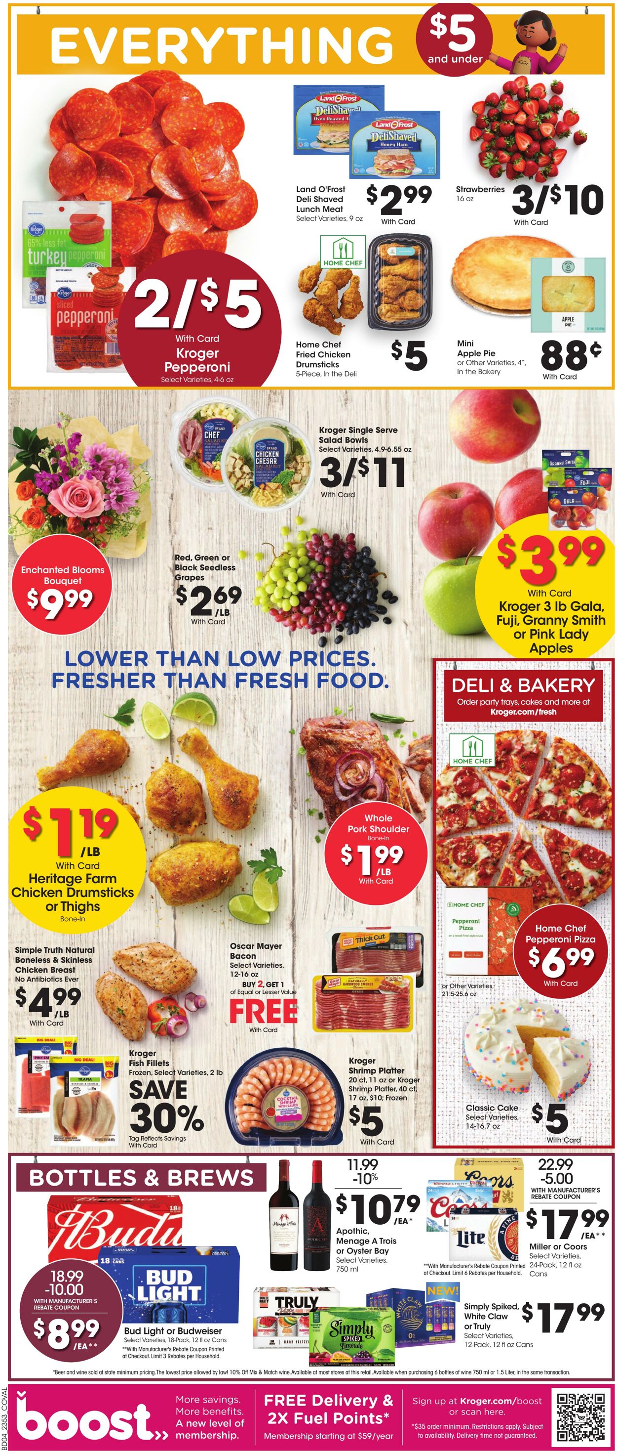 Kroger Ad from 01/31/2024