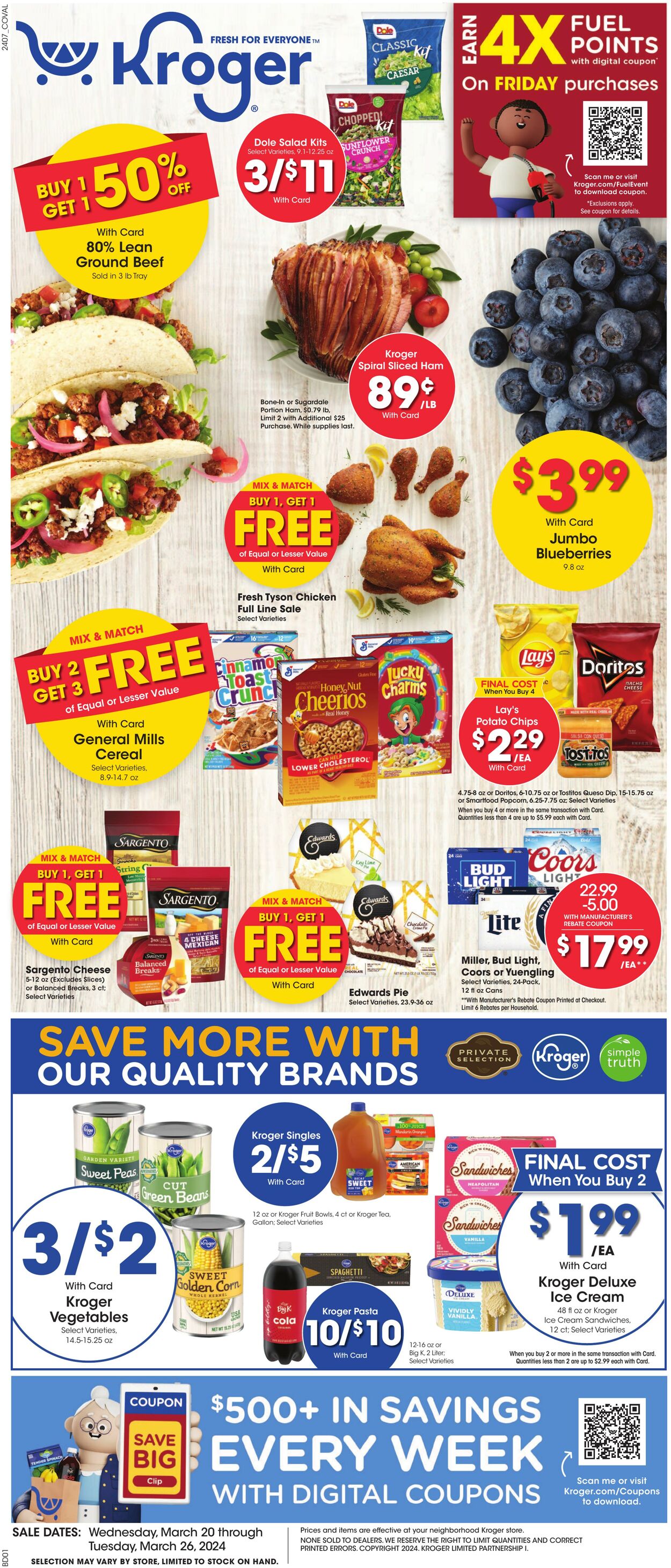 Kroger Ad from 03/20/2024