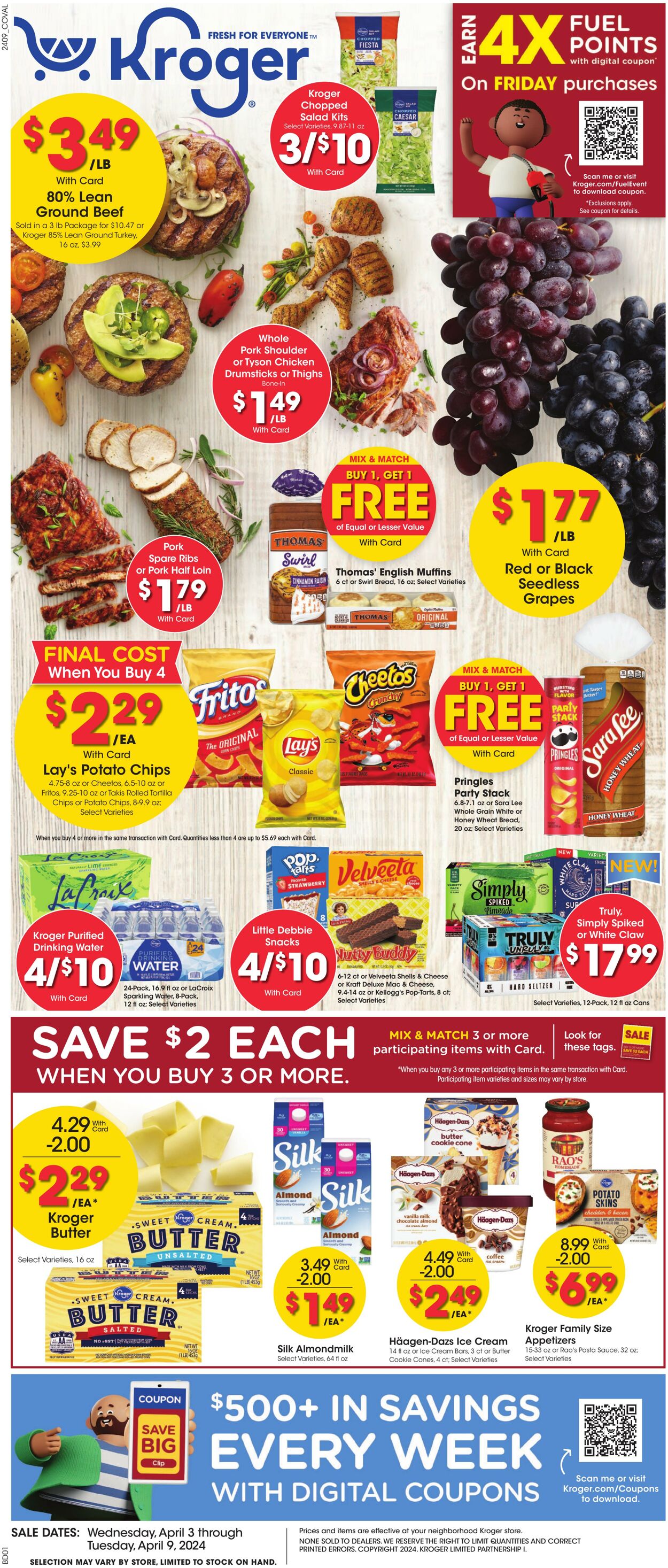 Kroger Ad from 04/03/2024