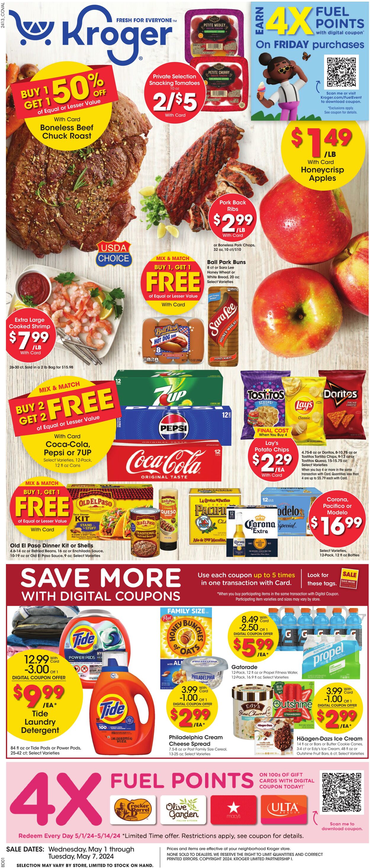 Kroger Ad from 05/01/2024