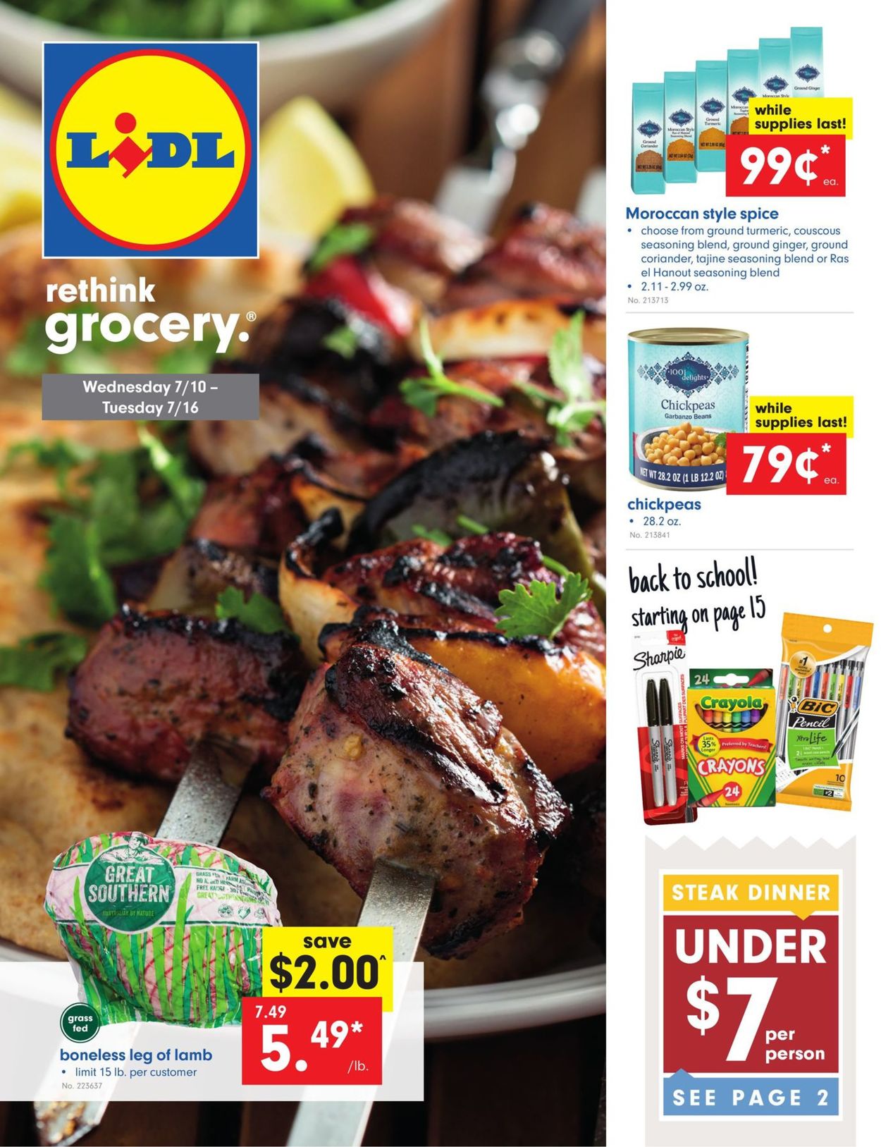 Lidl Ad from 07/10/2019