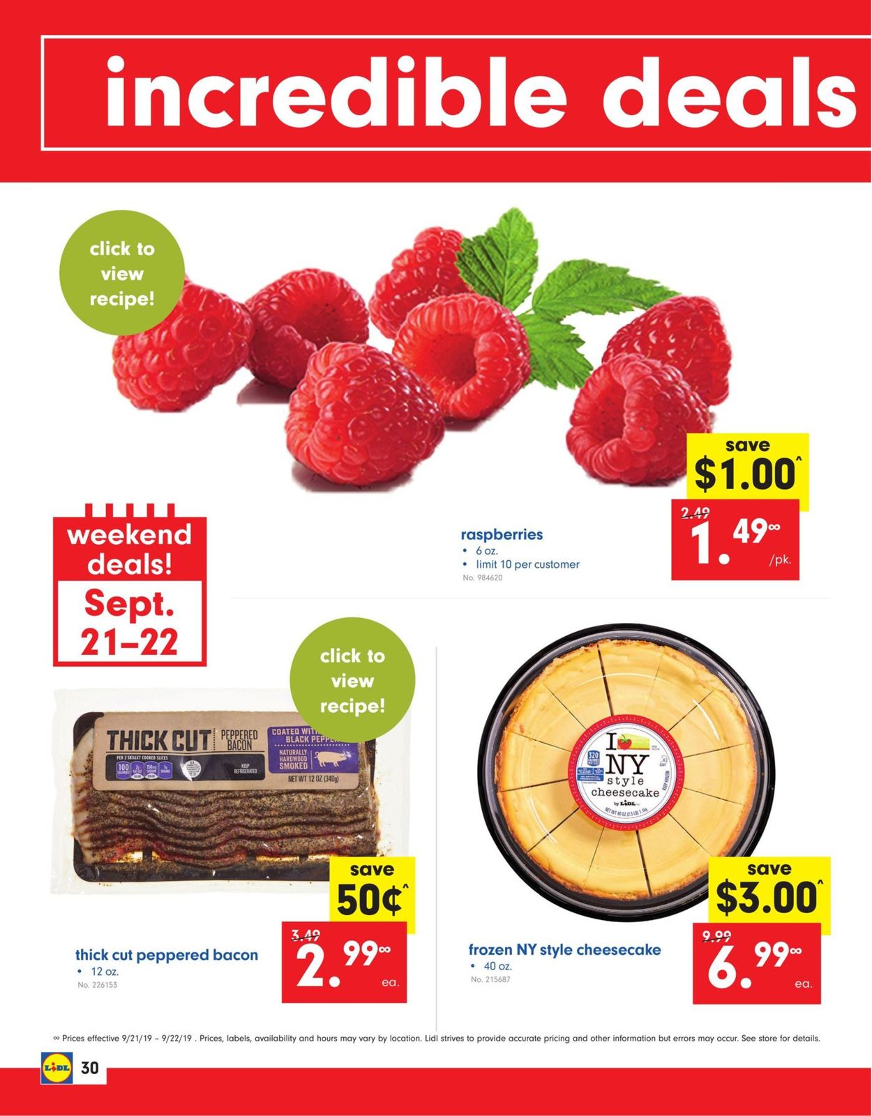 Lidl Ad from 09/18/2019