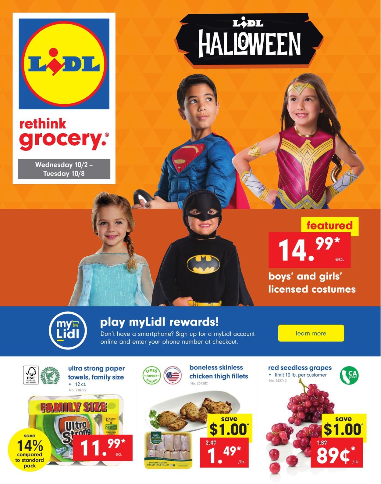 Lidl Ad from 10/02/2019